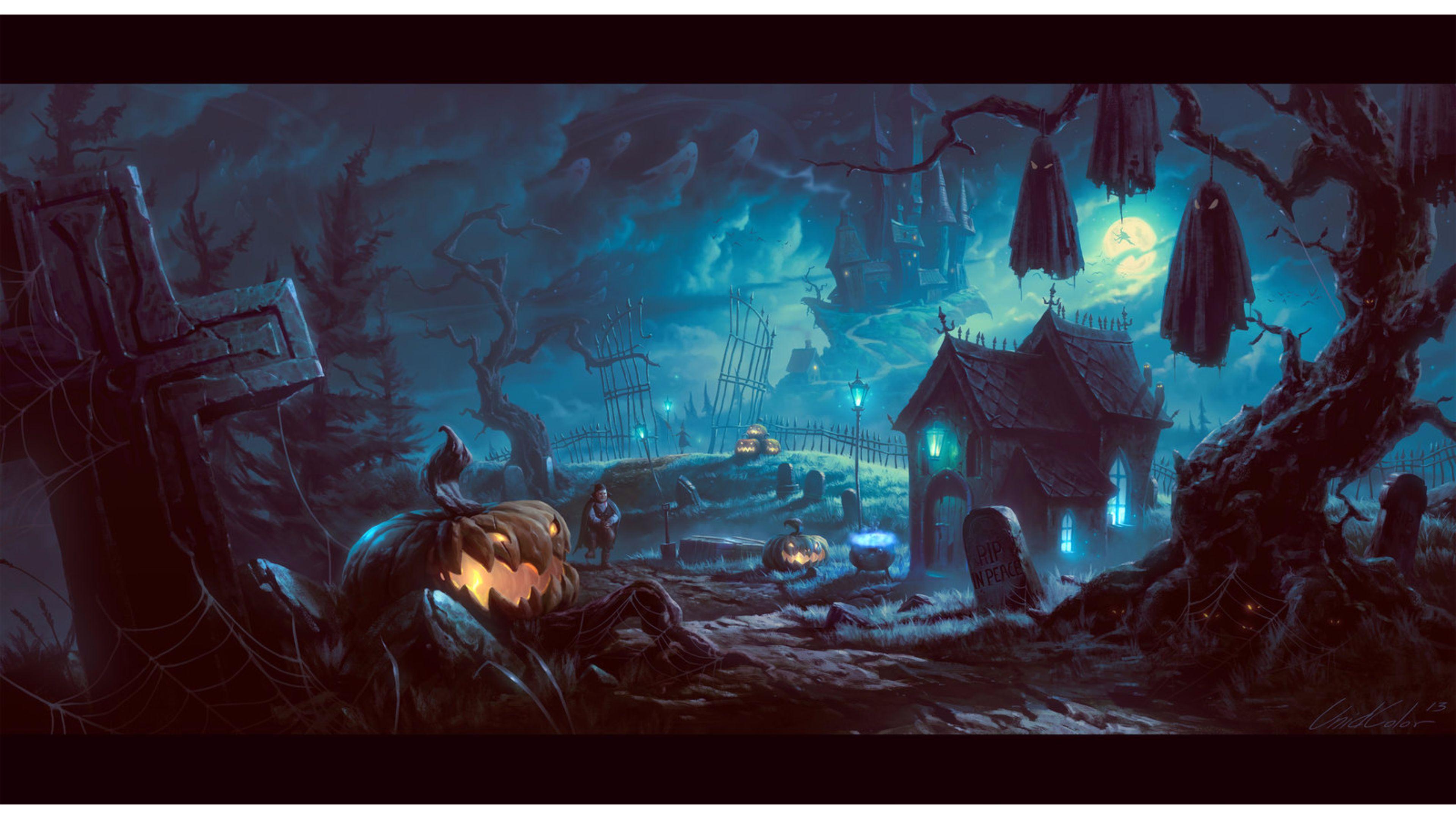 3840X2160 Halloween Wallpapers - Top Free 3840X2160 Halloween ...