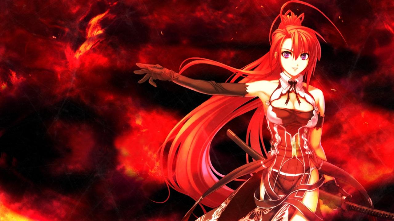1280x720 Girl Red Hair Anime wallpaperx720