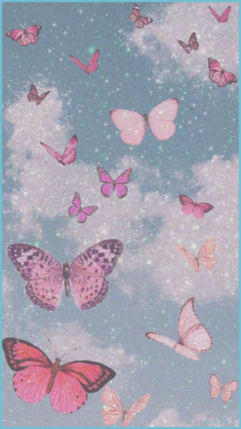 Pink Butterfly iPhone Wallpapers - Top Free Pink Butterfly iPhone ...