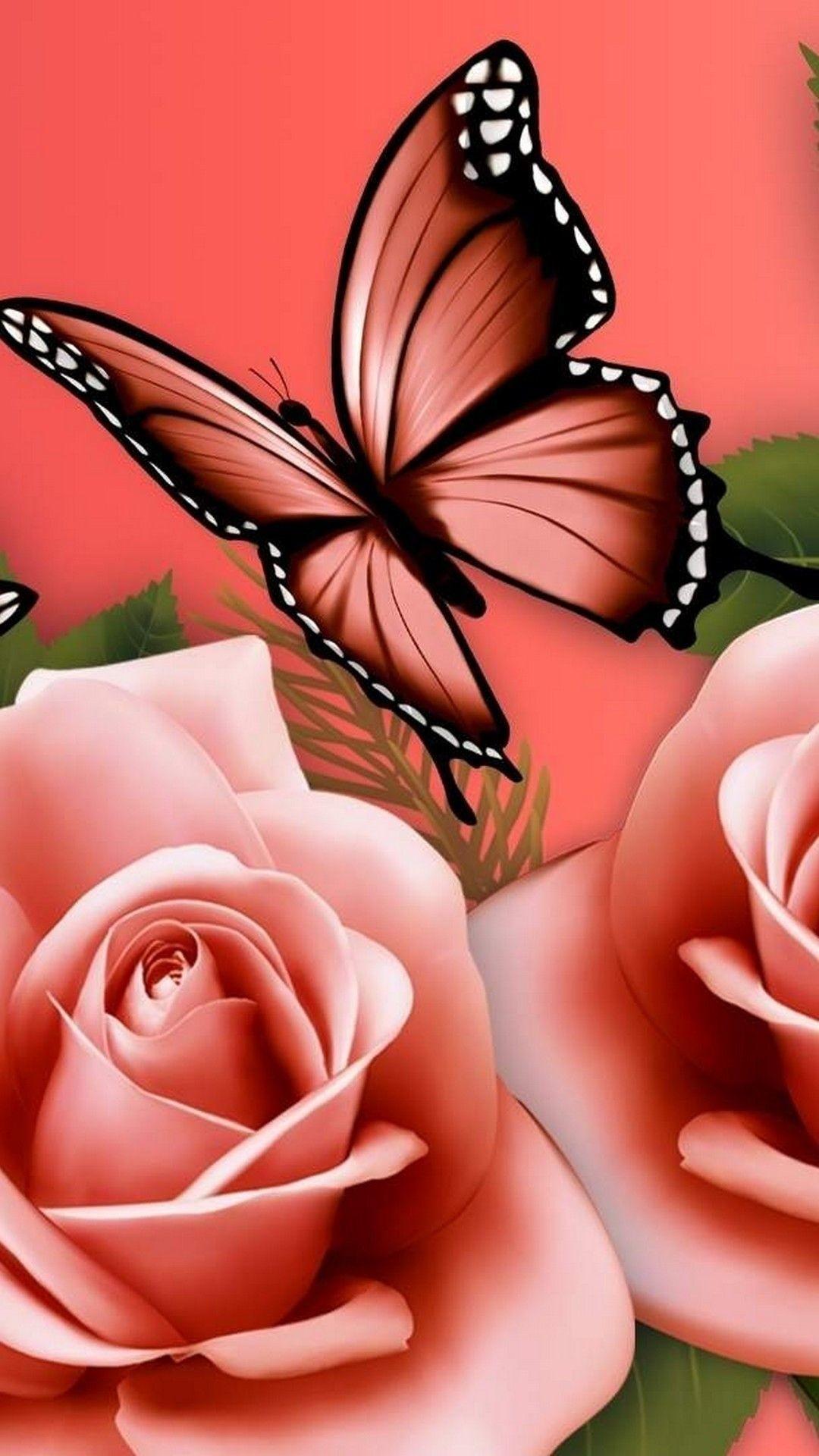 Pink Butterfly iPhone Wallpapers Top Free Pink Butterfly iPhone