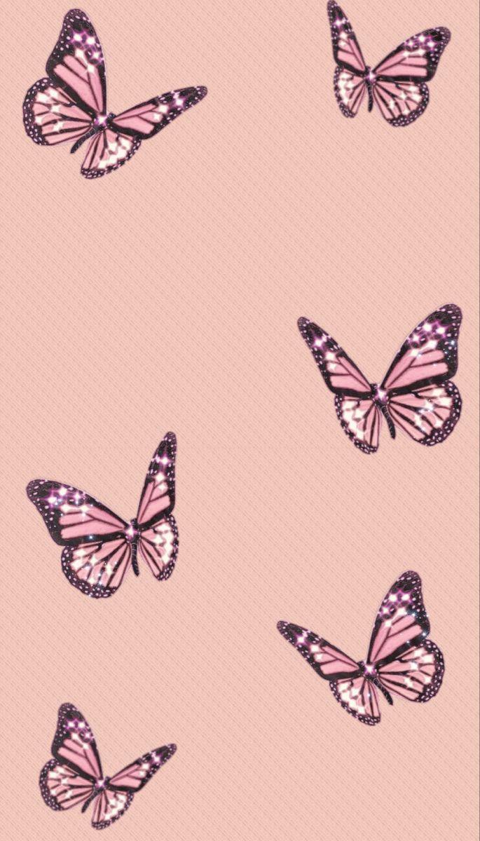 Pink Butterfly iPhone Wallpapers - Top Free Pink Butterfly iPhone ...