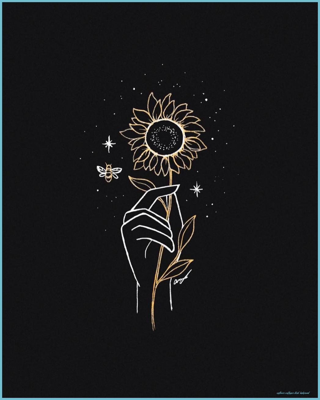 1047x1309 Pin By BlueBhabie On Deleite De Pupila Sunflower Wallpaper Wallpaper Black Background