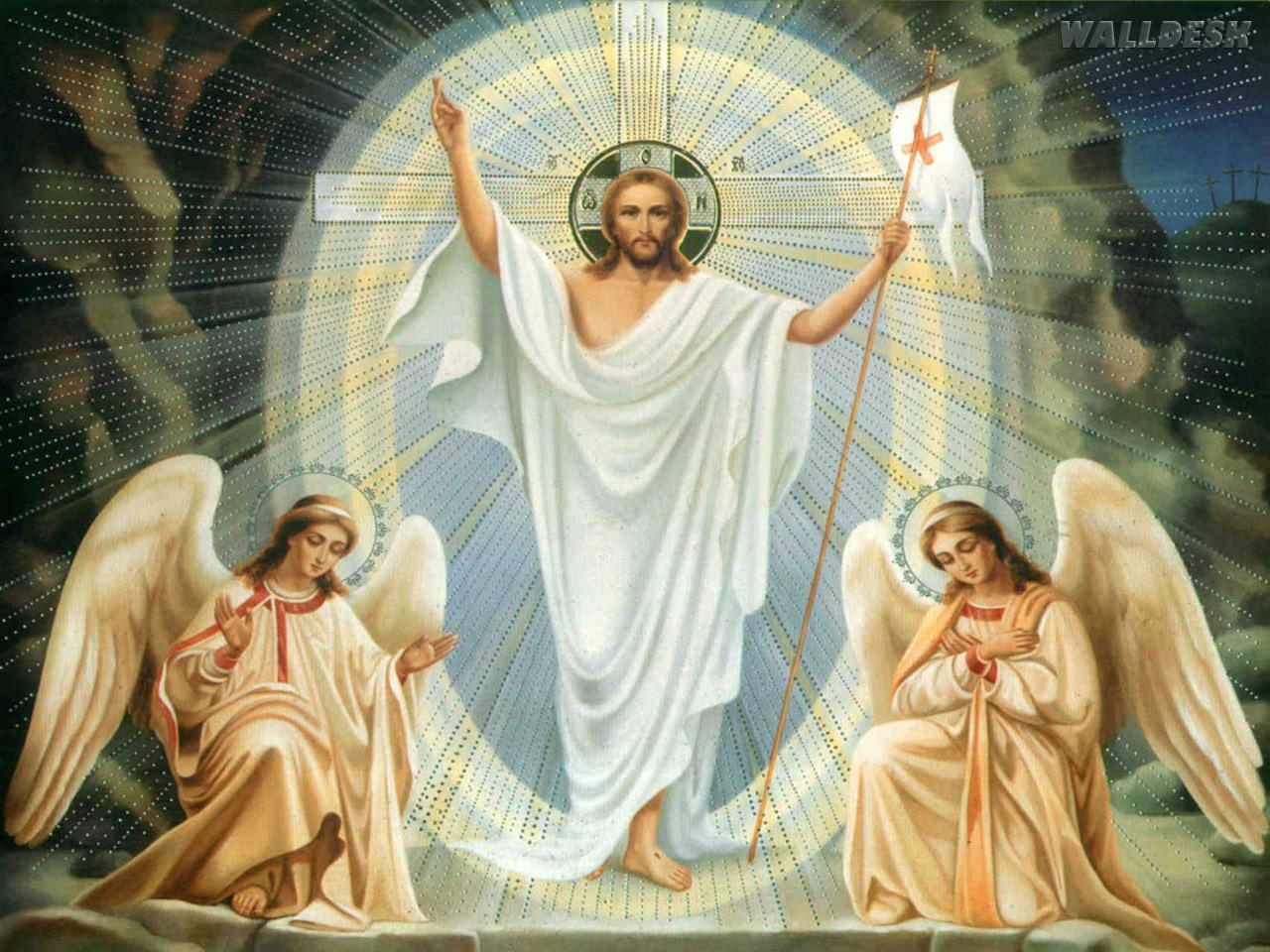 1280x960 Jesus E Os Anjos Sagrados Wallpaper In Heaven With Angels