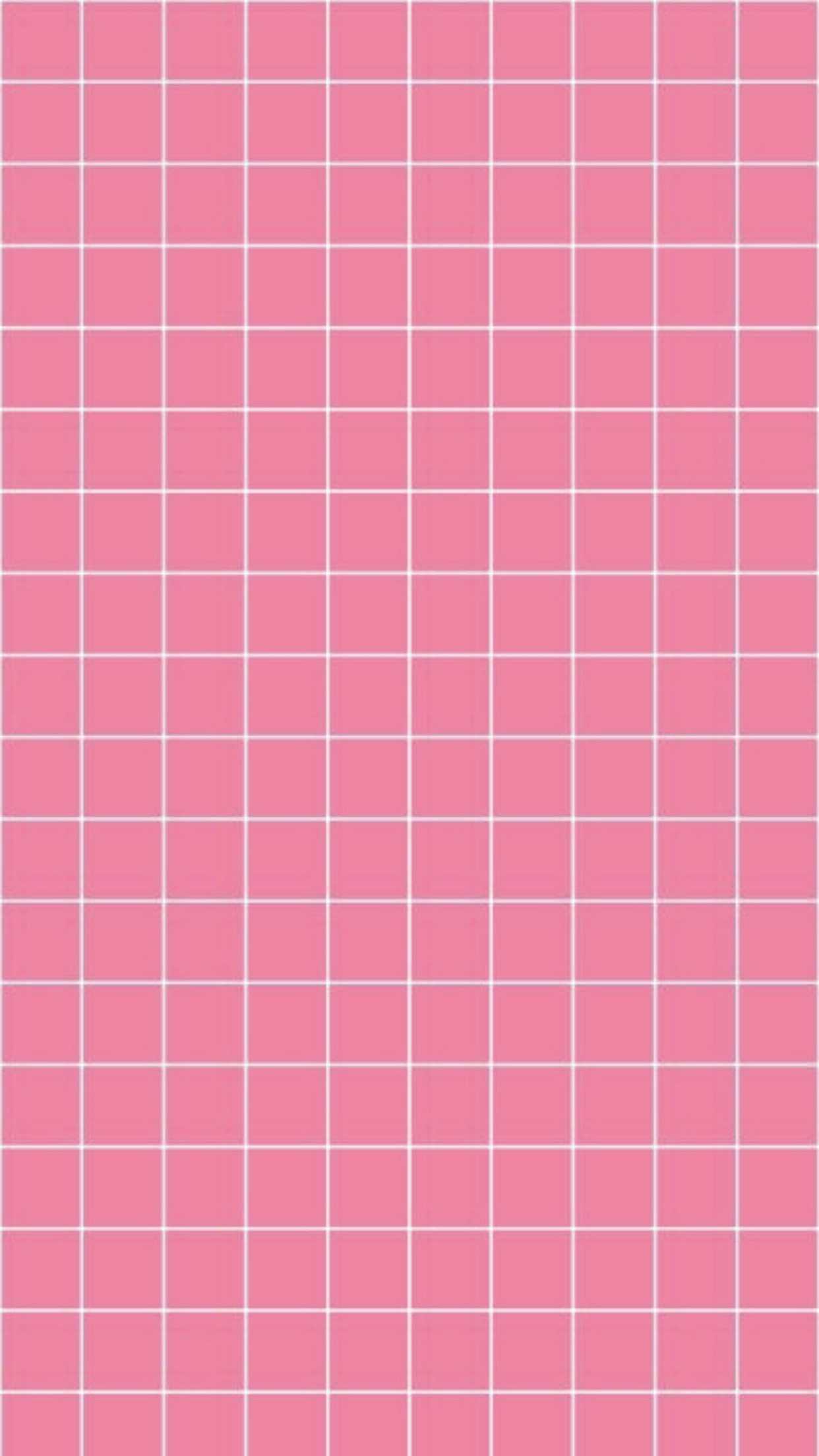 1242x2208 Pink Grid Wallpaper Free HD Wallpaper