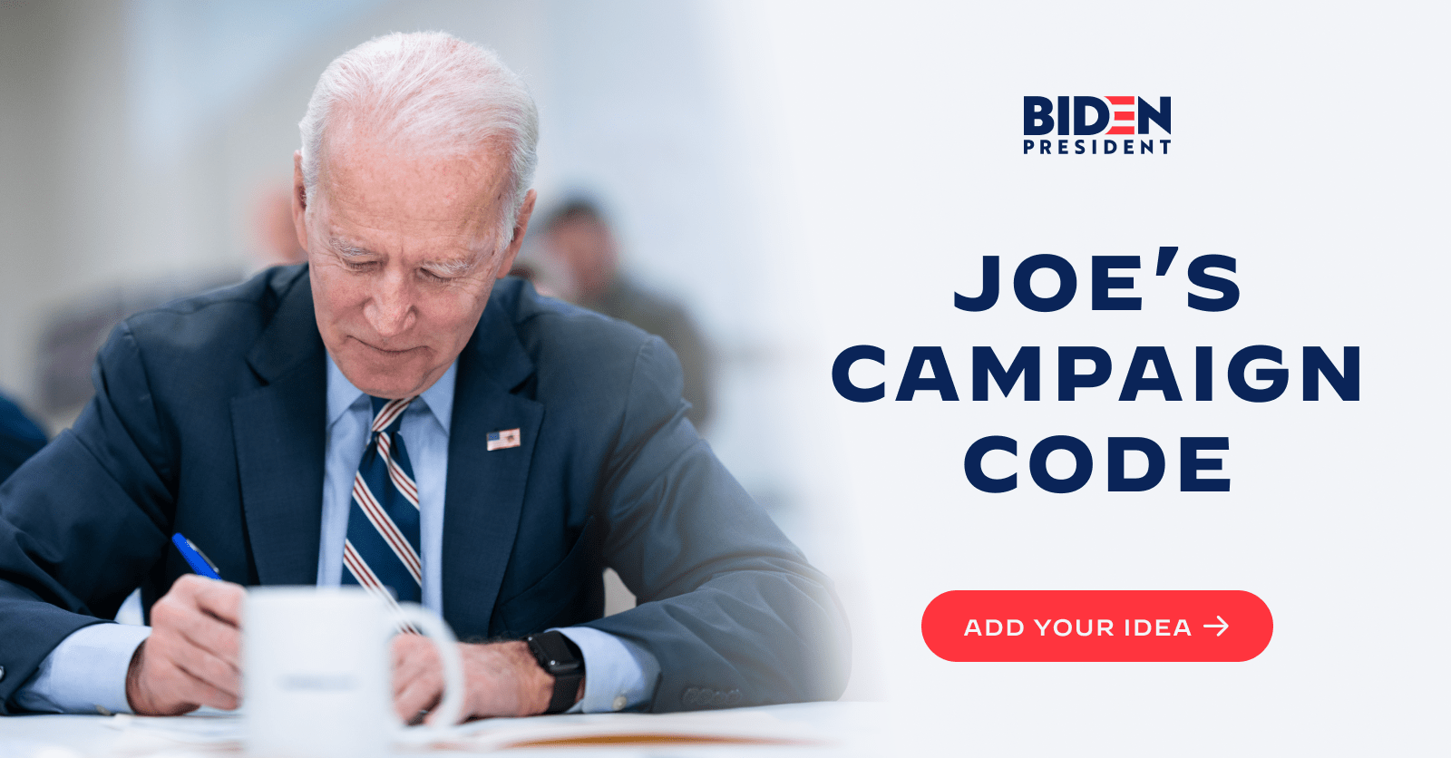 1600x836 Joe's Campaign Code. Joe Biden for President: Official Campaign Website