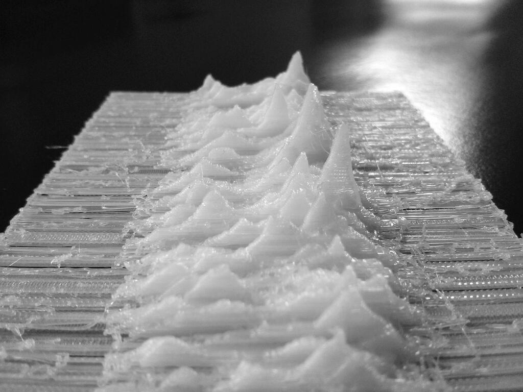 1024x768 3D Printed Joy Division Unknown Pleasures Album Cover