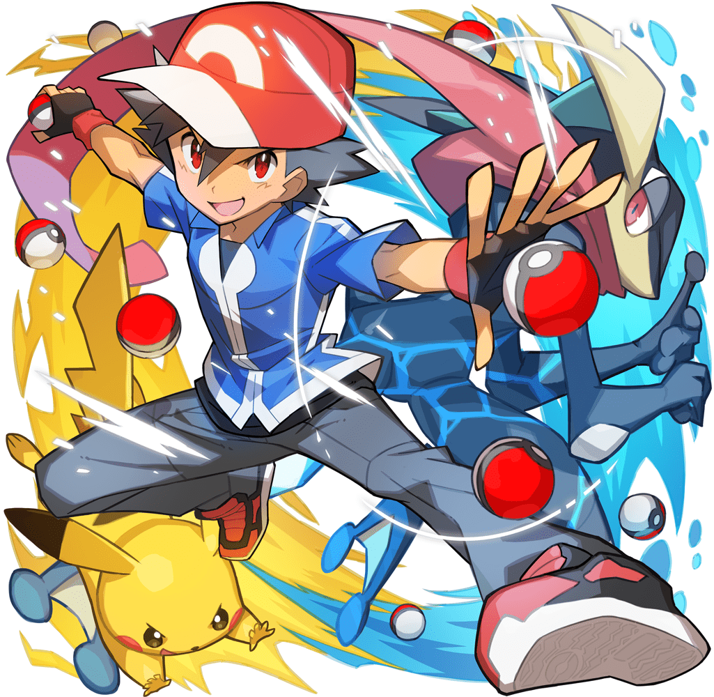 1025x1000 Ash, Pikachu, and Greninja. Pokémon