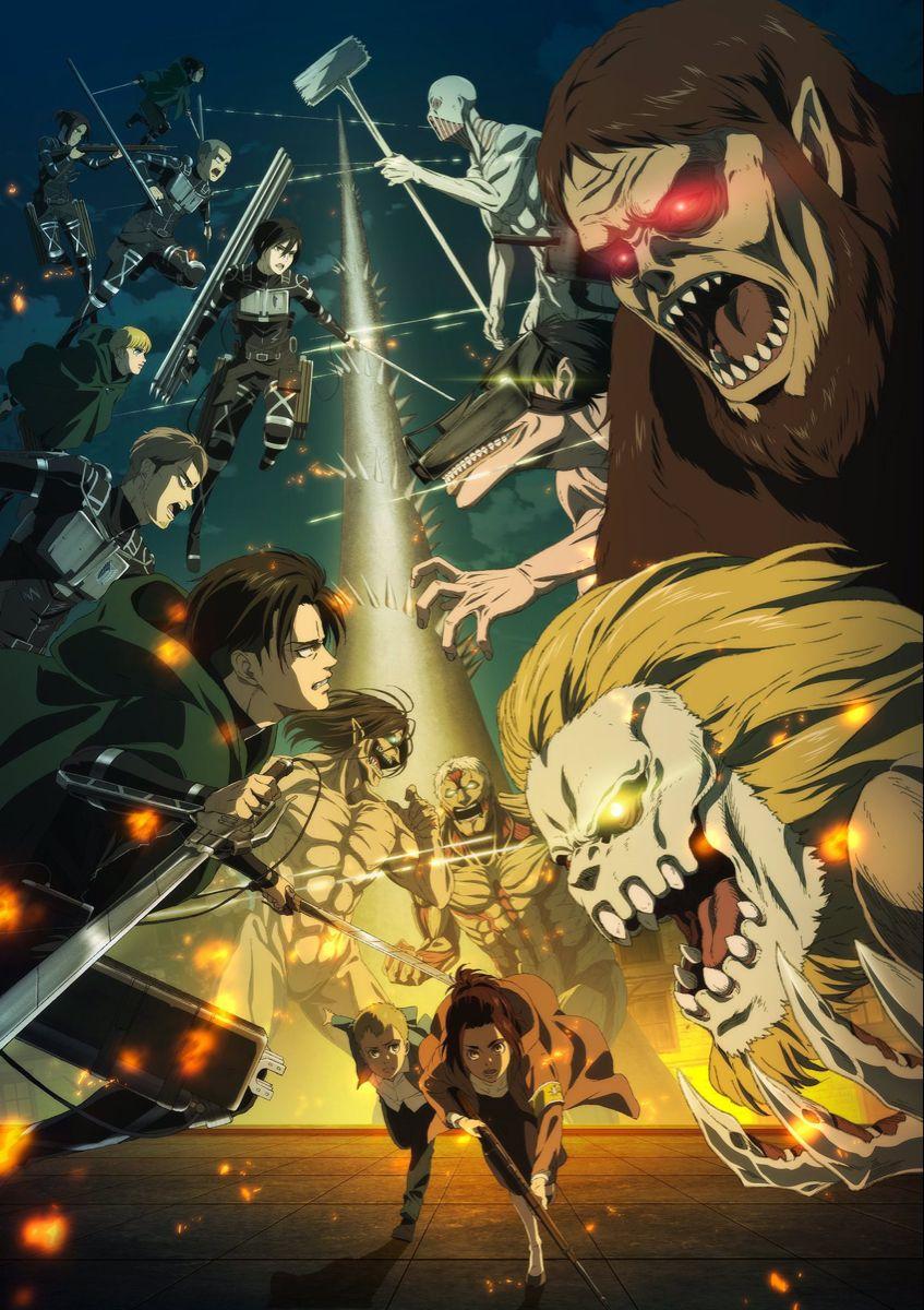 847x1200 Attack On Titan S4 Wallpaper. Wallpaper kartun, Lukisan jepang, Gambar karakter