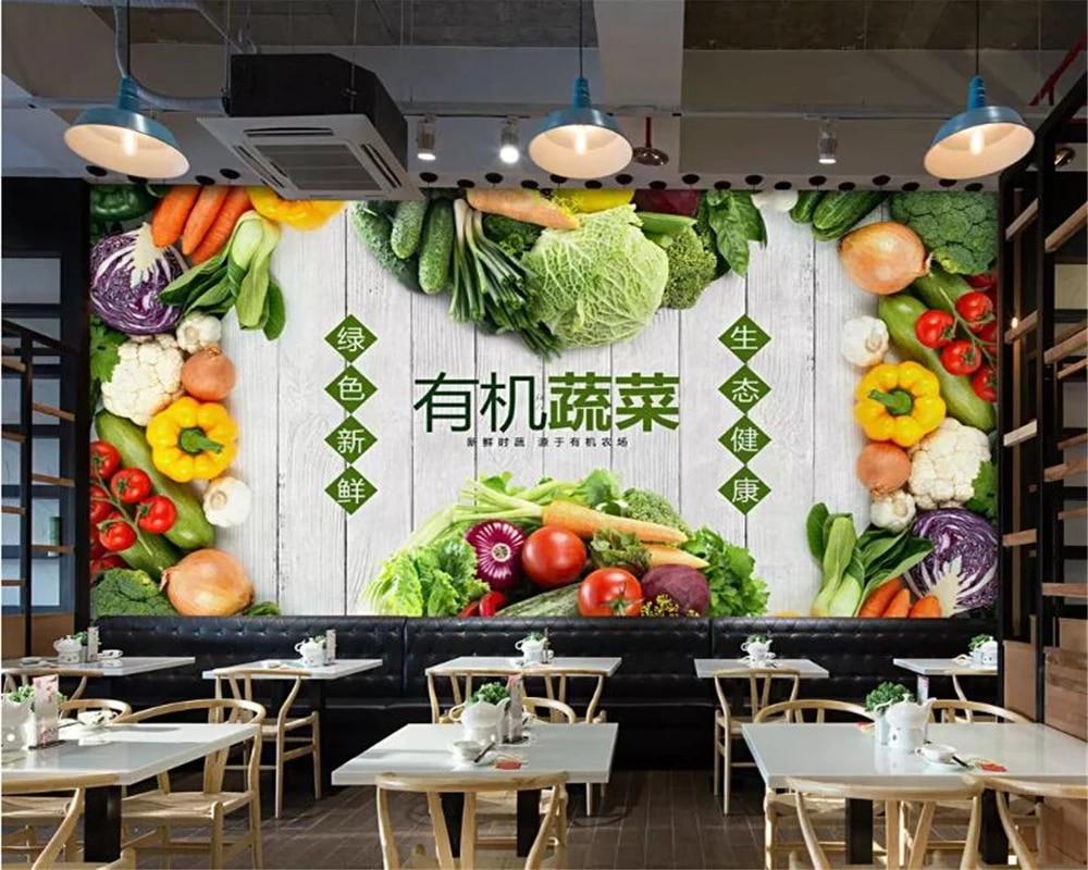 1000x800 beibehang Customized 3D wallpaper mural Wooden board fruits and vegetables supermarket fruit shop background wall 3D wallpaper. Wallpaper