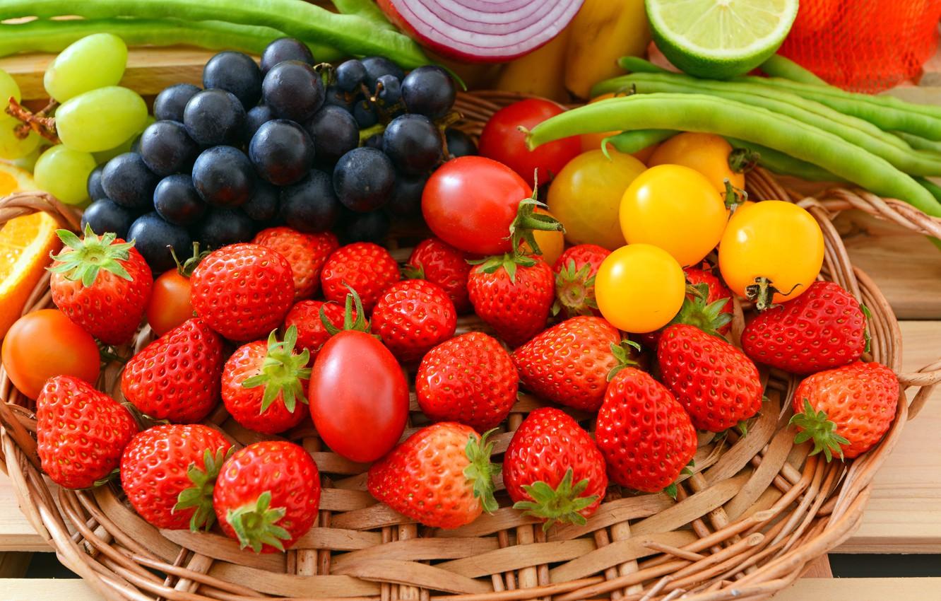 1332x850 Wallpaper berries, fruit, vegetables, fresh, fruits, berries, vegetables image for desktop, section еда