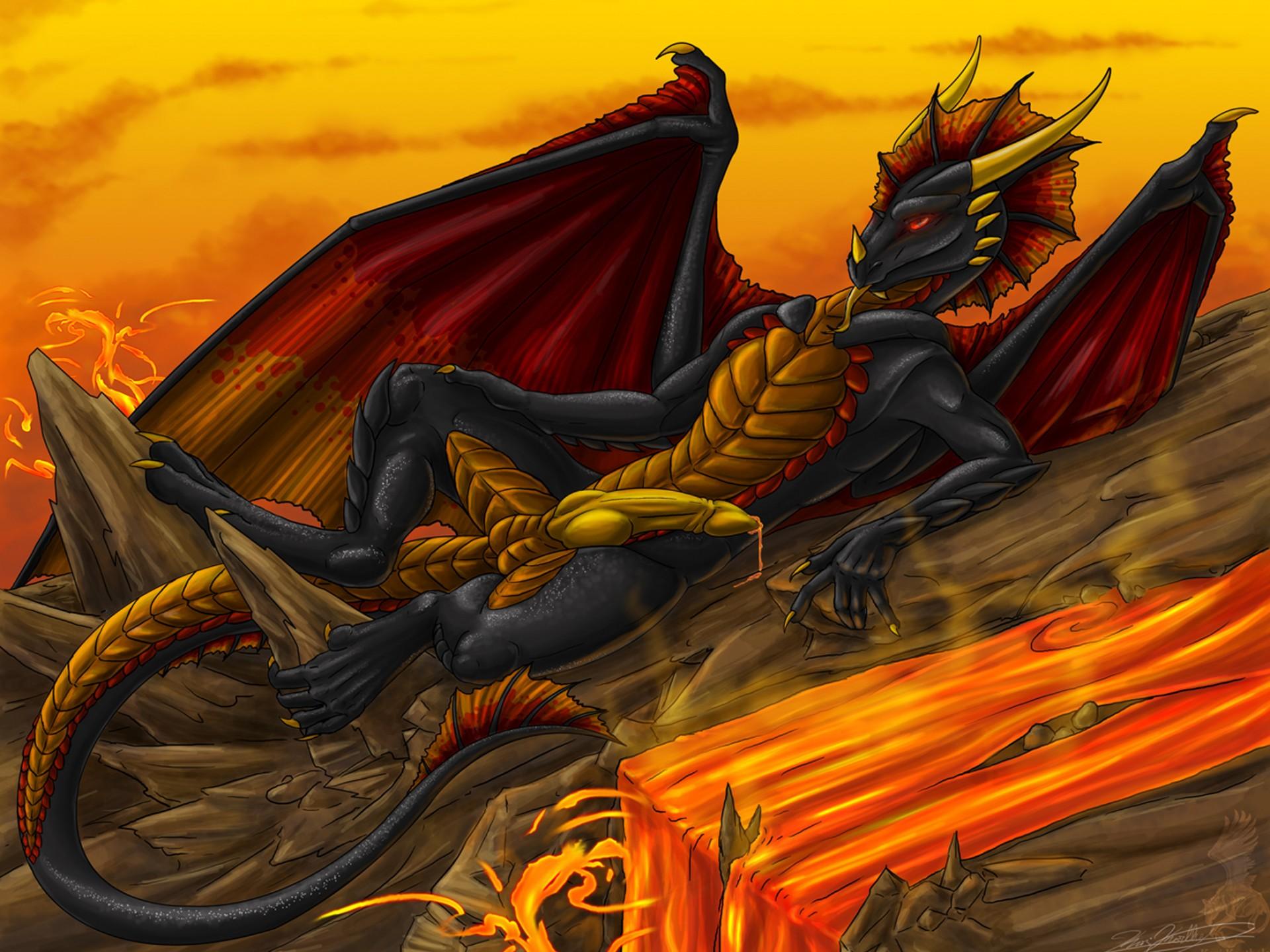 1920x1440 Red Dragon By Yamigriffin 3943 :