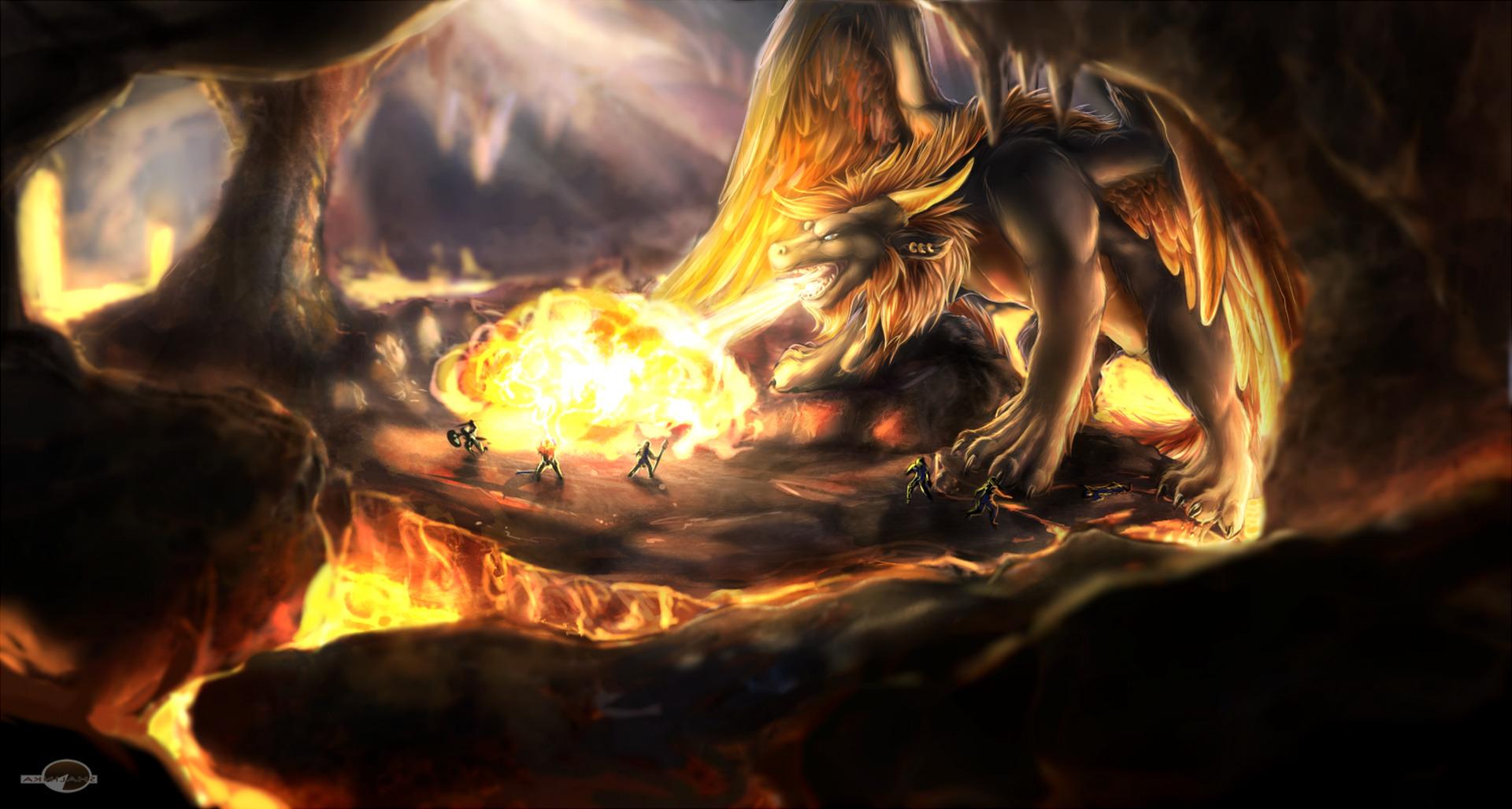 1920x1027 dragon fantasy art furry wallpaper