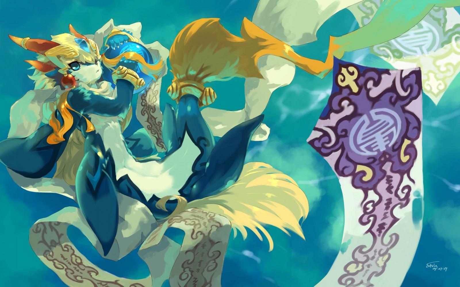 1600x1000 illustration, anime, dragon, furry, Anthro, fictional character, mythical creature. Mocah HD Wallpaper