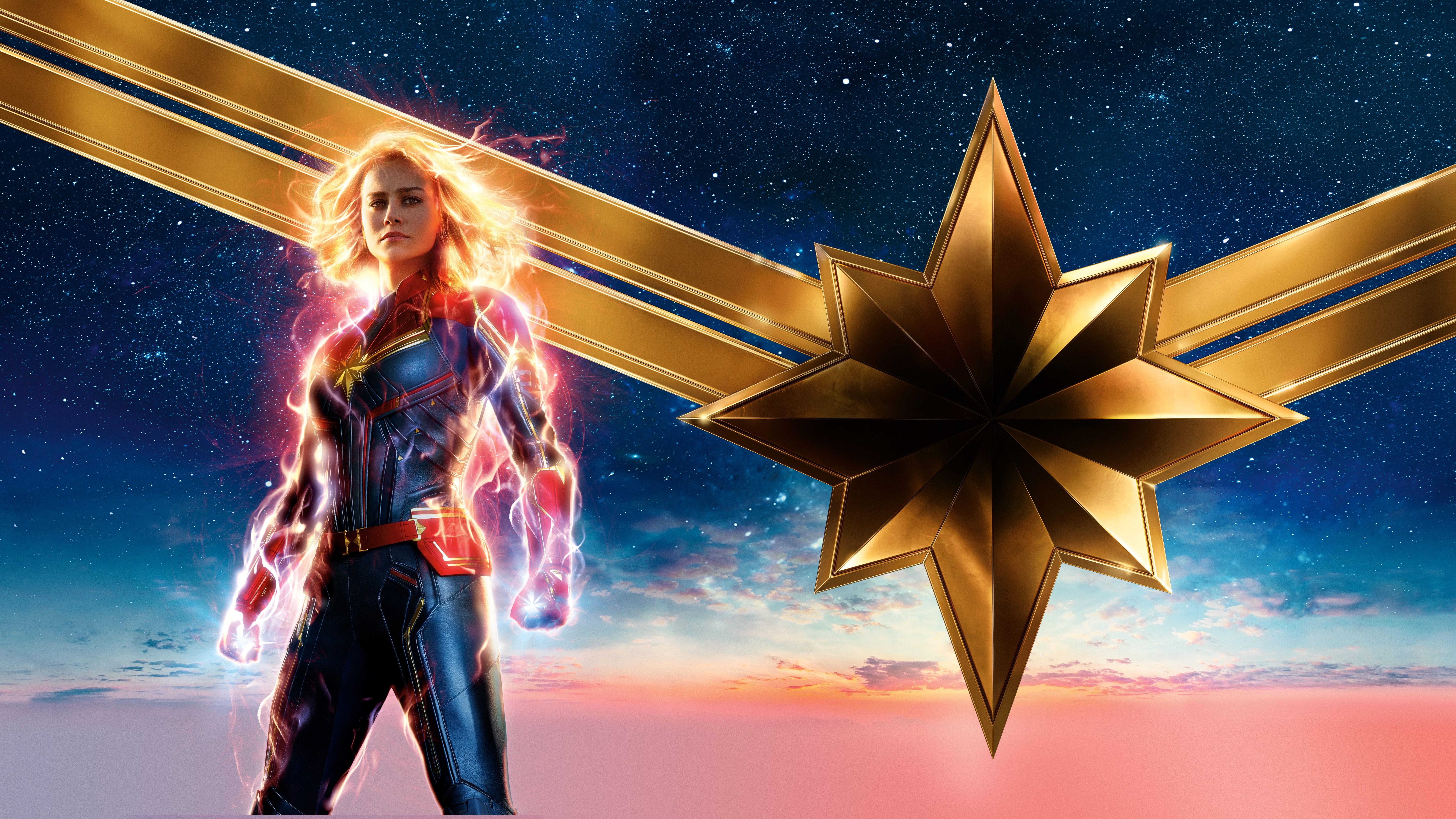 7680x4320 Captain Marvel HD Wallpaper