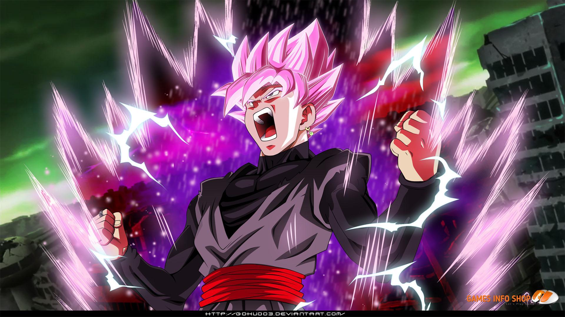 1920x1080 4K wallpaper: Goku Black Rose Phone Wallpaper