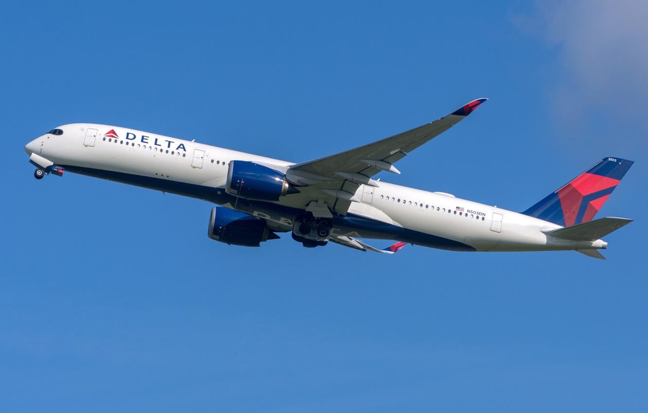 1332x850 Wallpaper Airbus, A350- Delta Air Lines image for desktop, section авиация