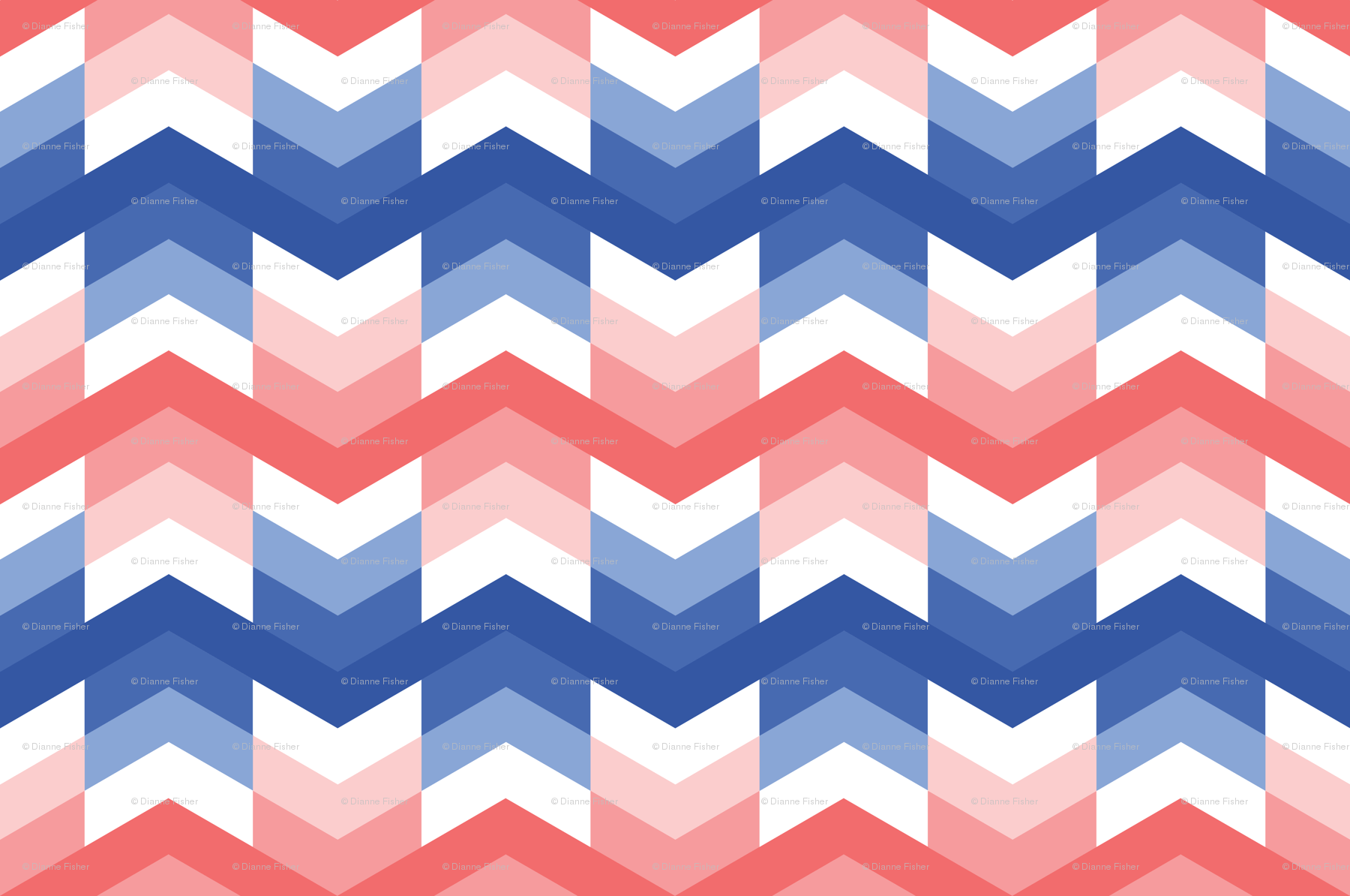 1800x1194 Zigzag arrows in Blue and Coral wallpaper