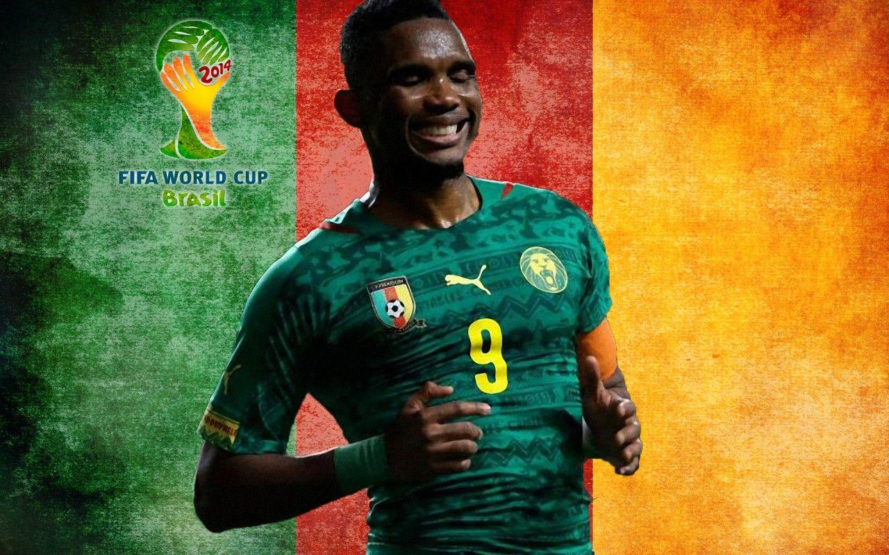 1280x800 Samuel Eto'o Cameroon 2014 World Cup Home Kit Wallpaper /samuel Etoo Cameroon 2014 World Cup. World Cup, World Cup Cameroon