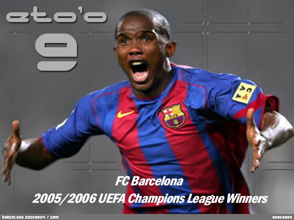1024x768 MARKET WALLPAPERS Best Football Wallpaper: Samuel Eto'o Barcelona Best Player