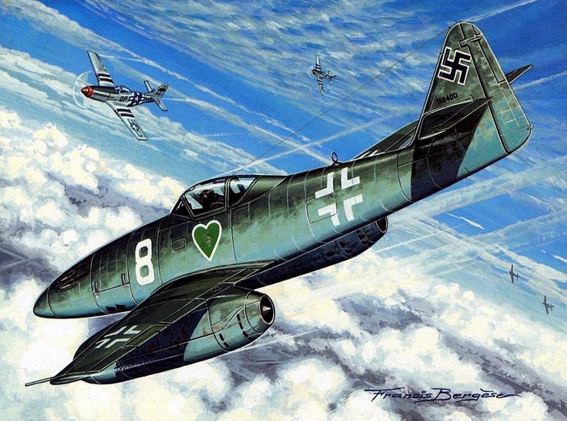 1120x832 Messerschmitt Me 262 wallpaper HD for desktop background