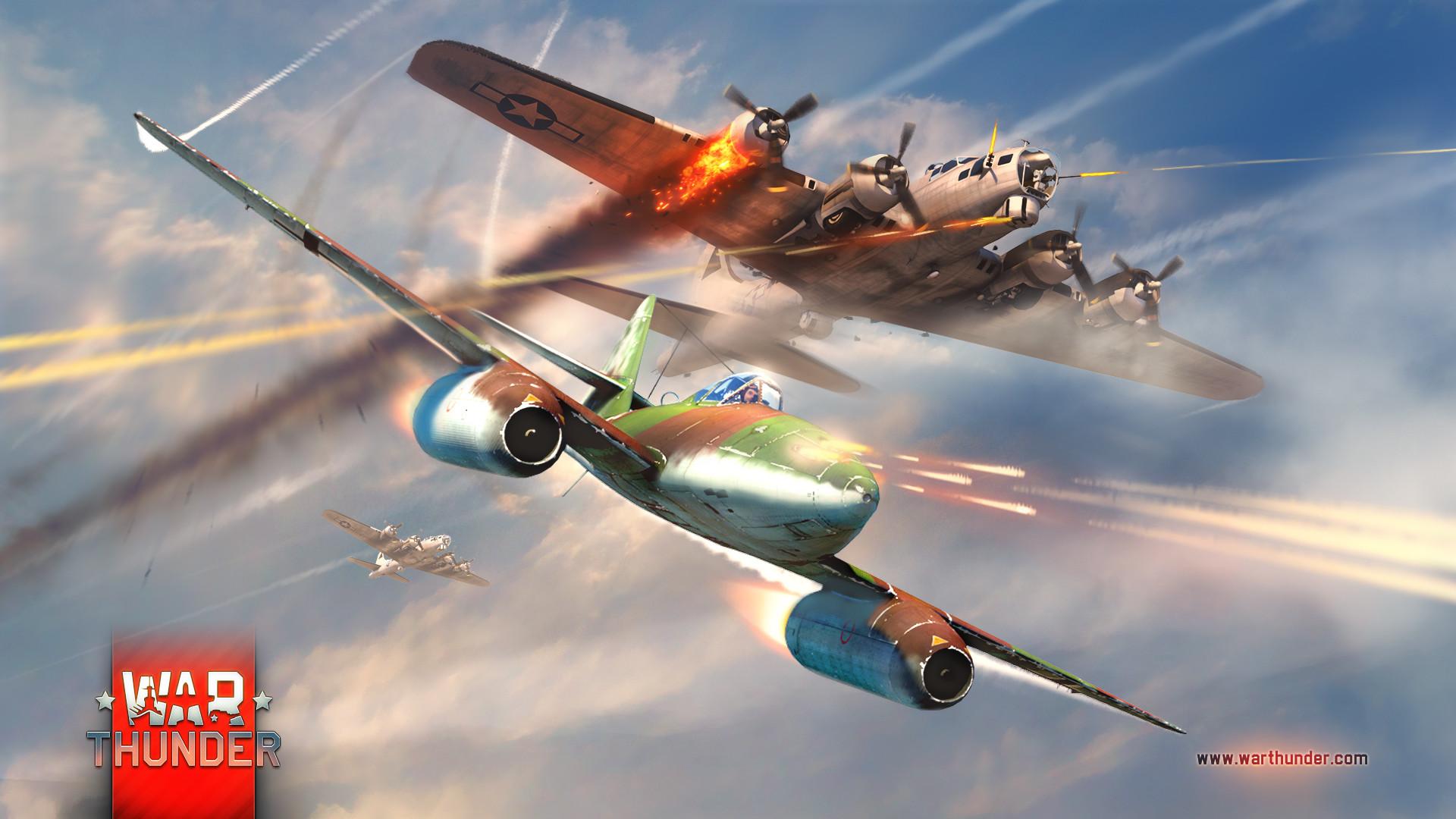 1920x1080 Me262 Versus B17 little too late