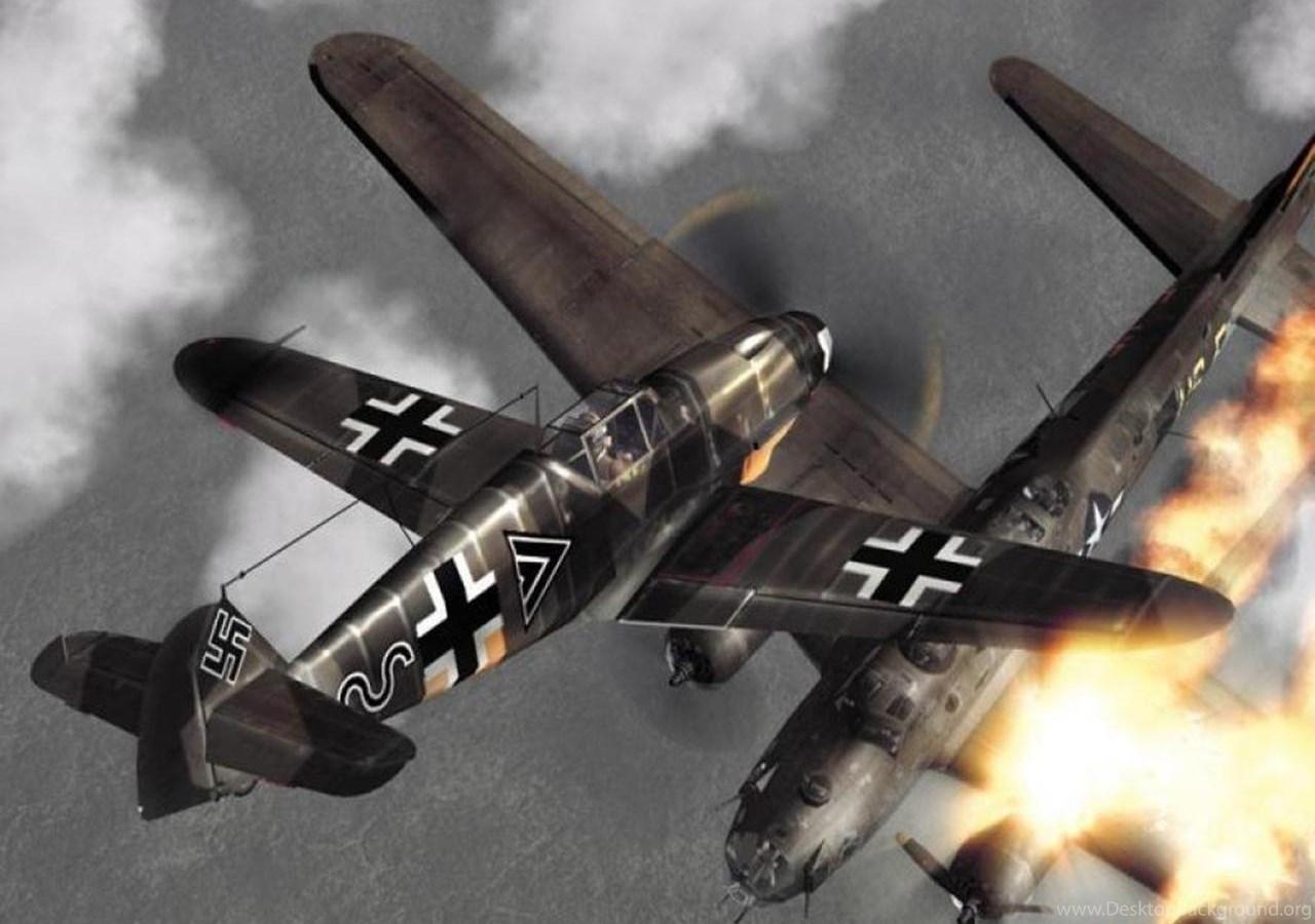 1280x900 Wallpaper Airplane Painting Art Messerschmitt Bf 109 Aviation. Desktop Background