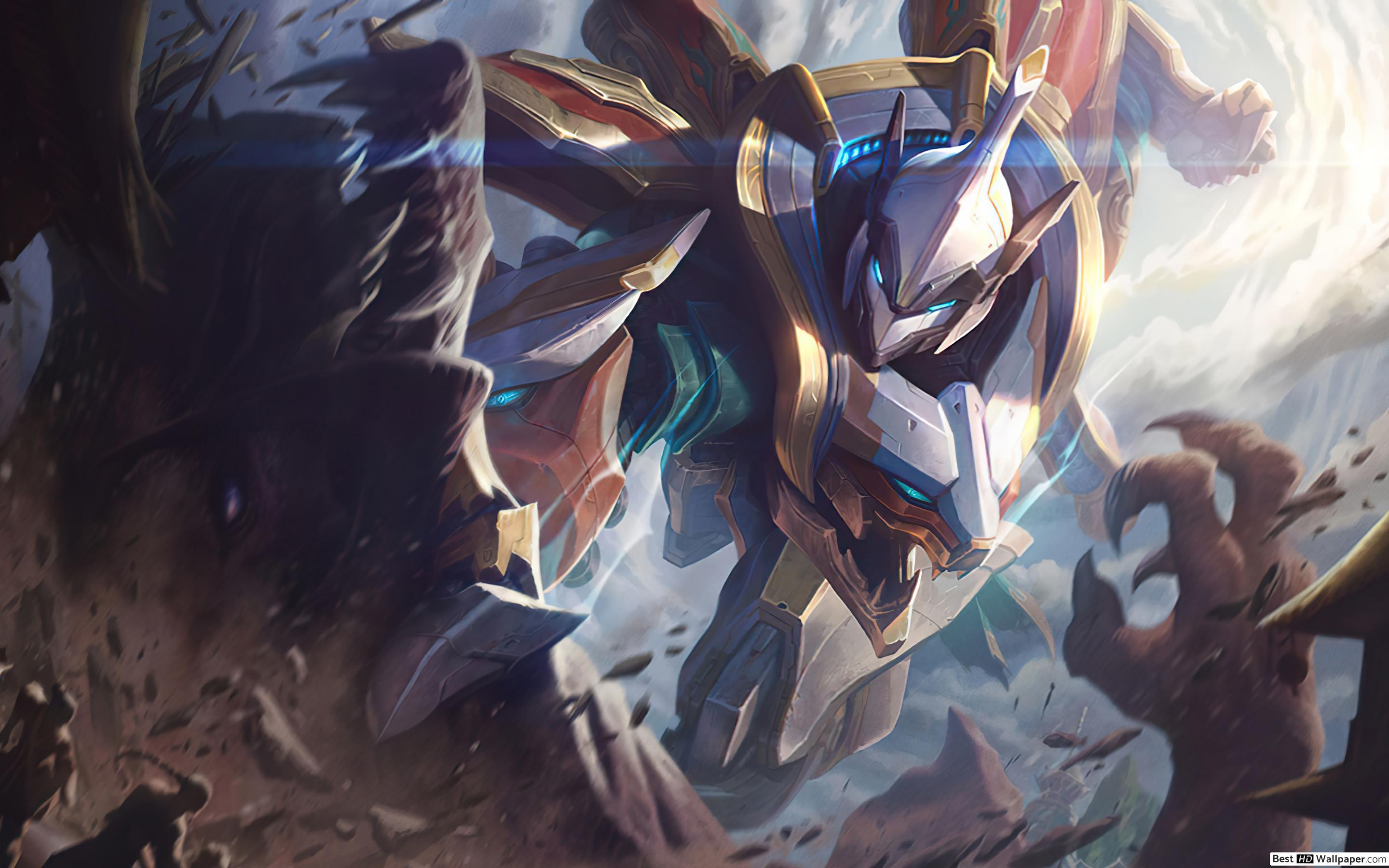 2880x1800 Mecha Kingdoms 'Sett' of Legends (LOL) HD wallpaper download