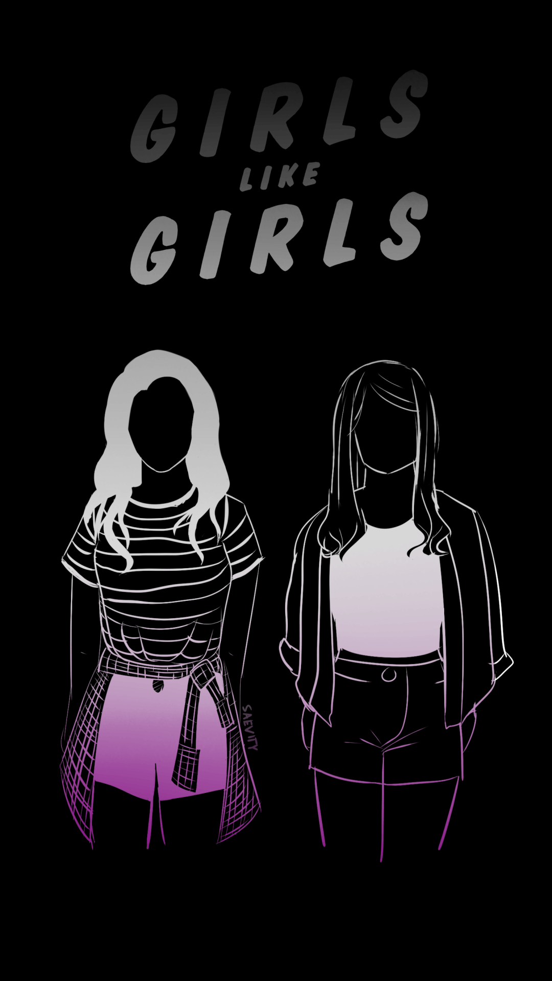 1080x1920 Lesbian Anime HD Wallpaper