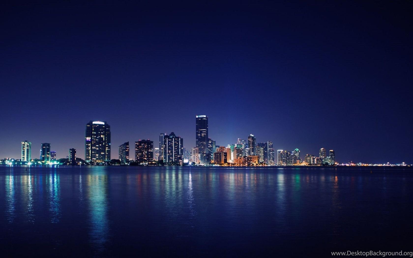 1680x1050 Miami Skyline Wallpaper, HD Miami Skyline Background