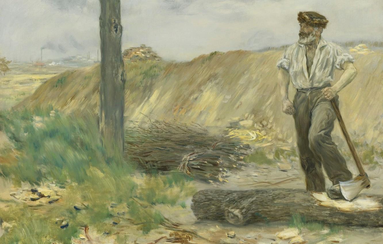 1332x850 Wallpaper Picture, Lumberjack, Jean Francois Raffaelli, Jean François Raffaëlli Image For Desktop, Section живопись