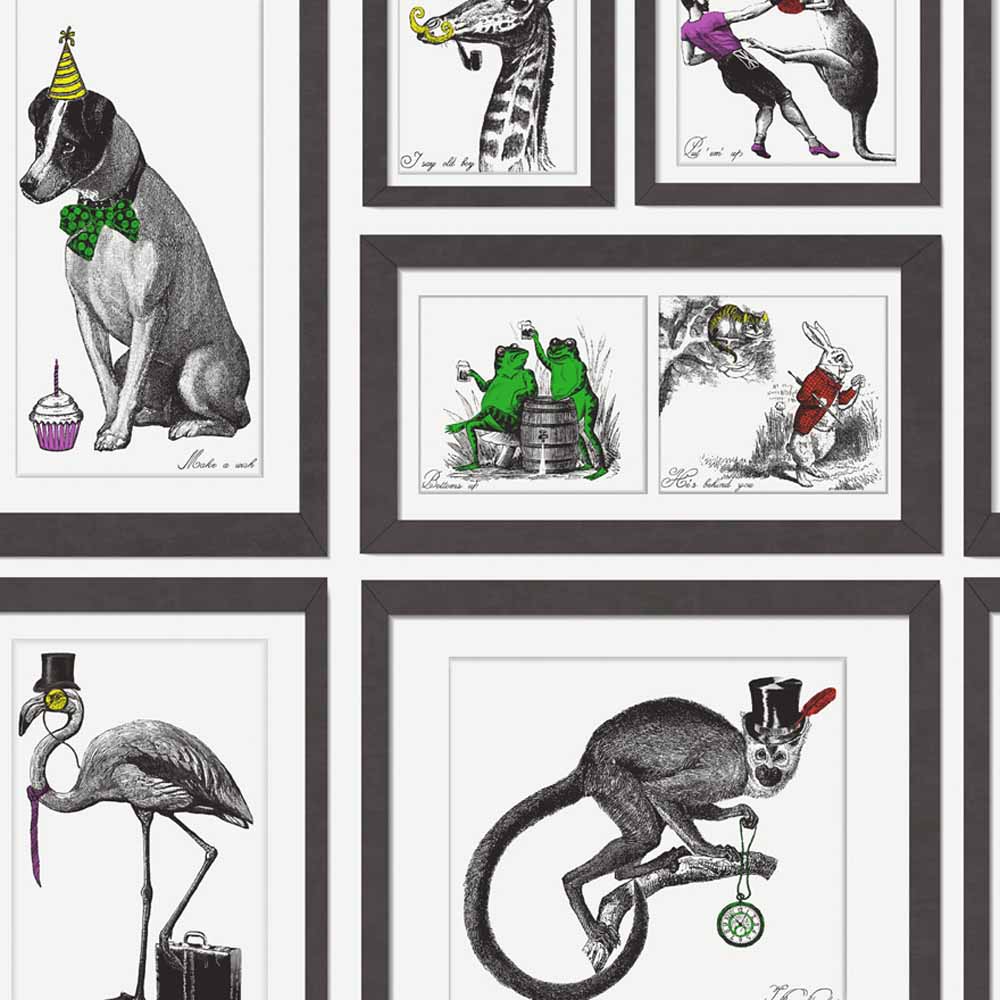 1000x1000 Holden Decor Mad Dogs Framed Animals Wallpaper