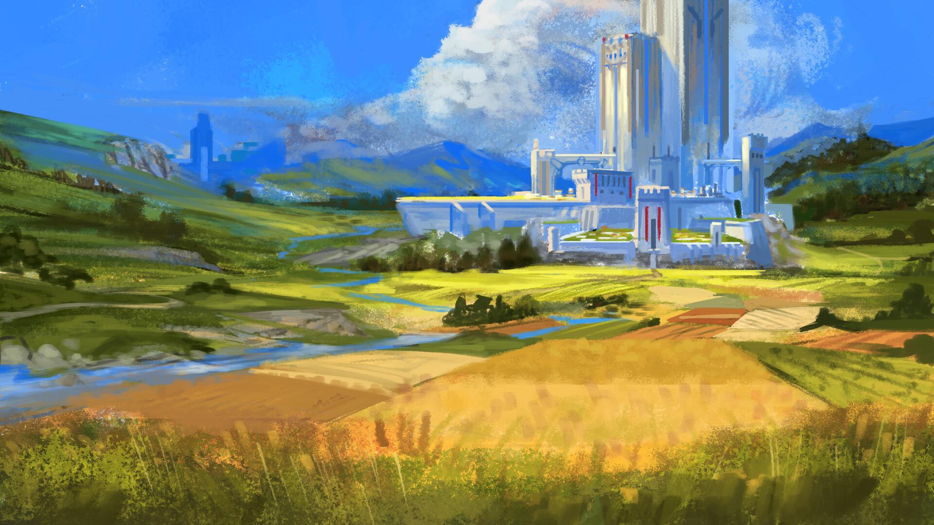 1920x1080 Castle Rolling hills, Rithyra Bin