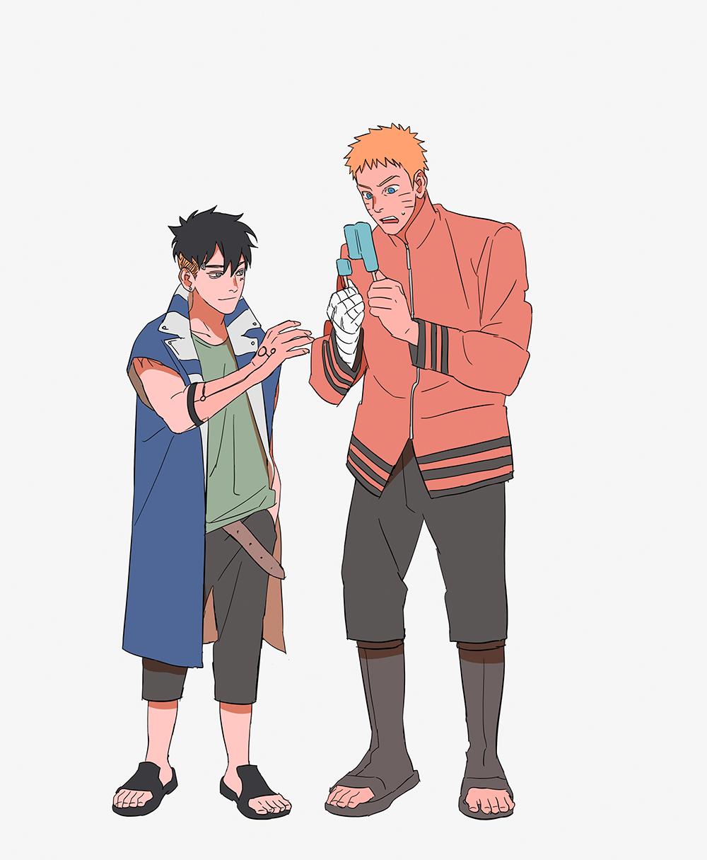 1000x1215 kawaki and naruto club Wallpaper