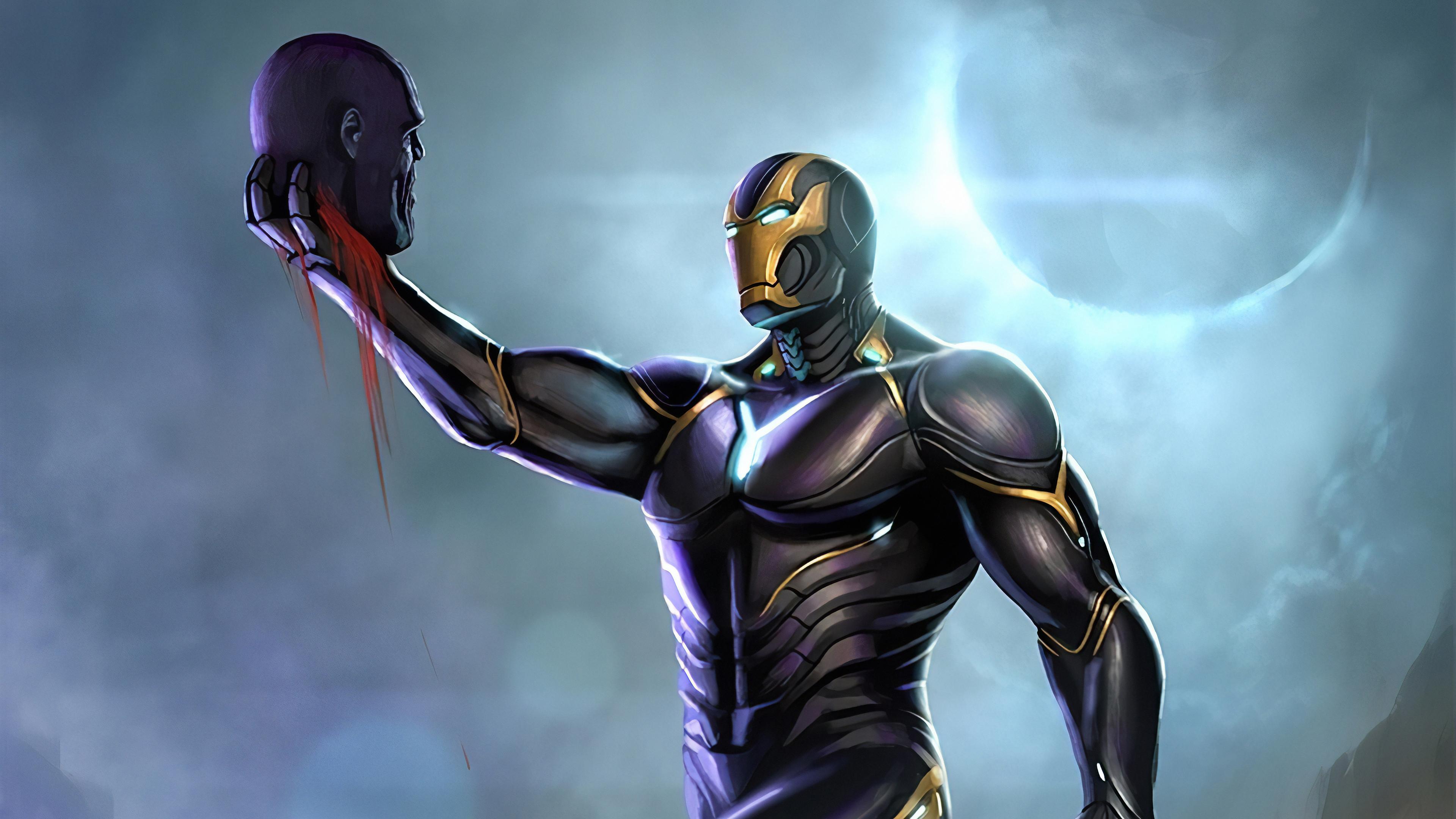 3840x2160 Iron Man Thanos Head 1366x768 Resolution HD 4k Wallpaper, Image, Background, Photo and Picture