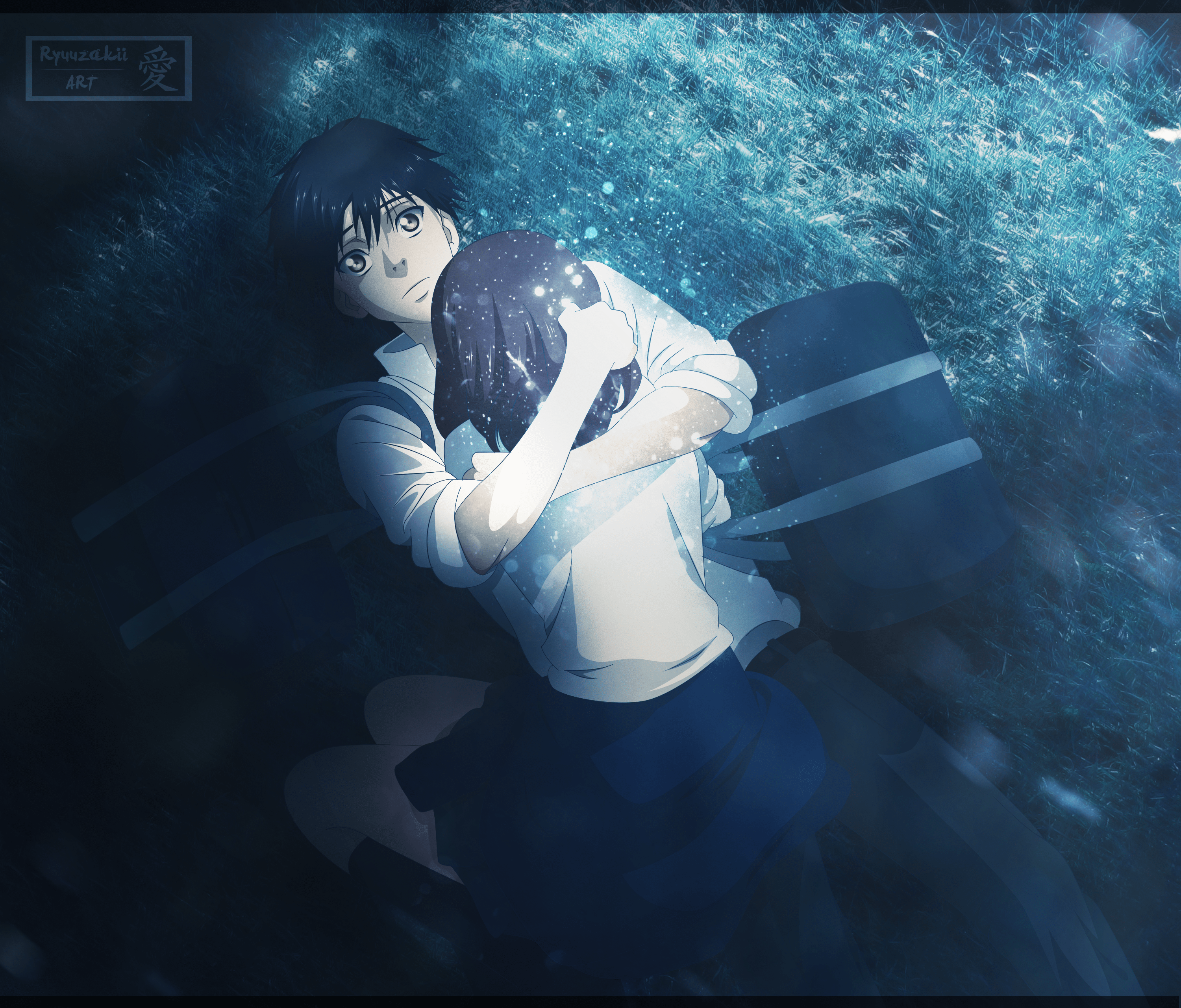 3000x2561 Kou Mabuchi, Futaba Yoshioka wallpaper