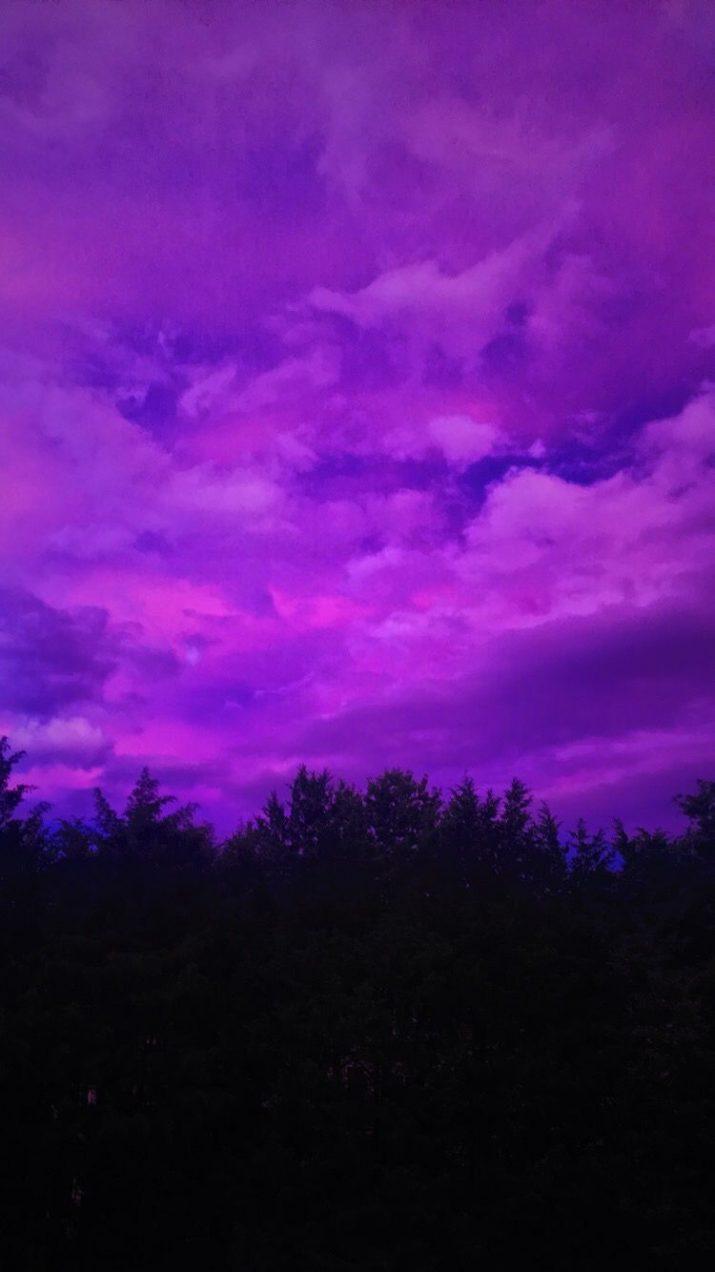 715x1272 Wallpaper Aesthetic Wallpaper Purple Clouds Background