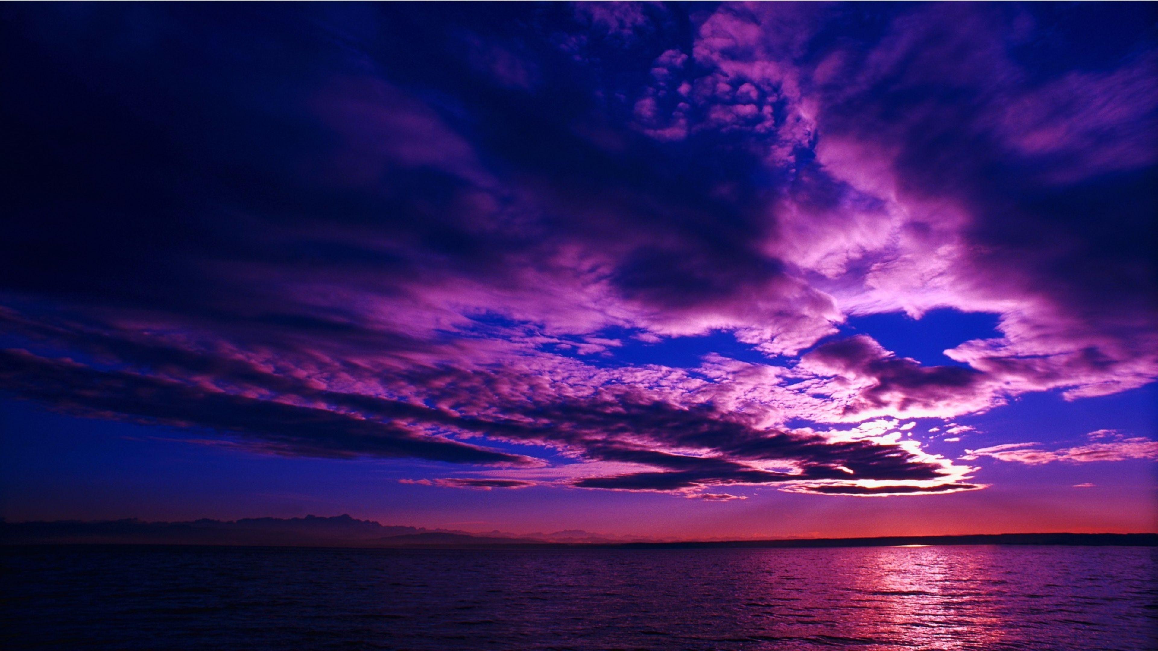 3840x2160 Violet Sky Wallpaper