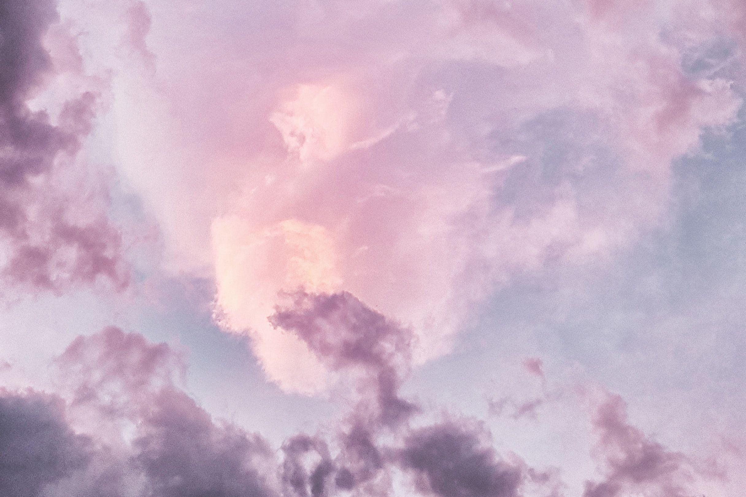 2432x1621 √ Purple Clouds Background