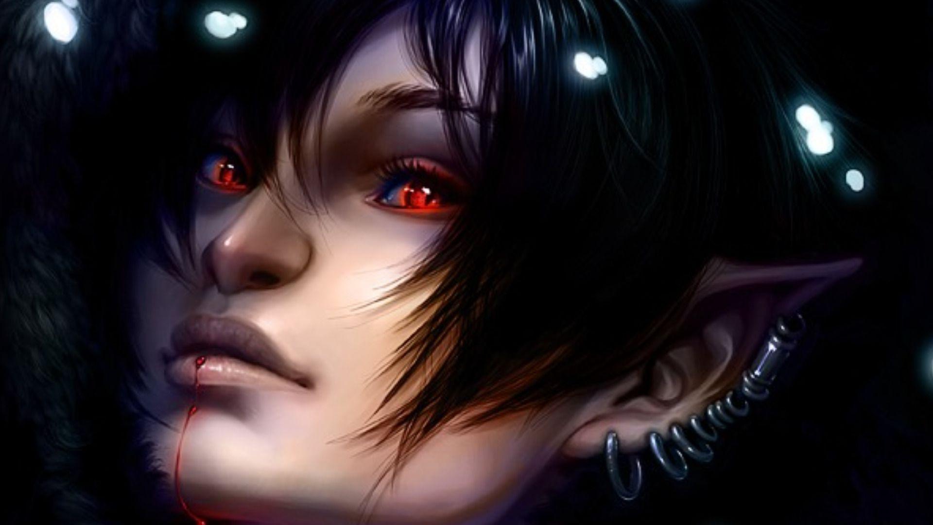 1920x1080 Anime Bad Vampire Girls Wallpaper