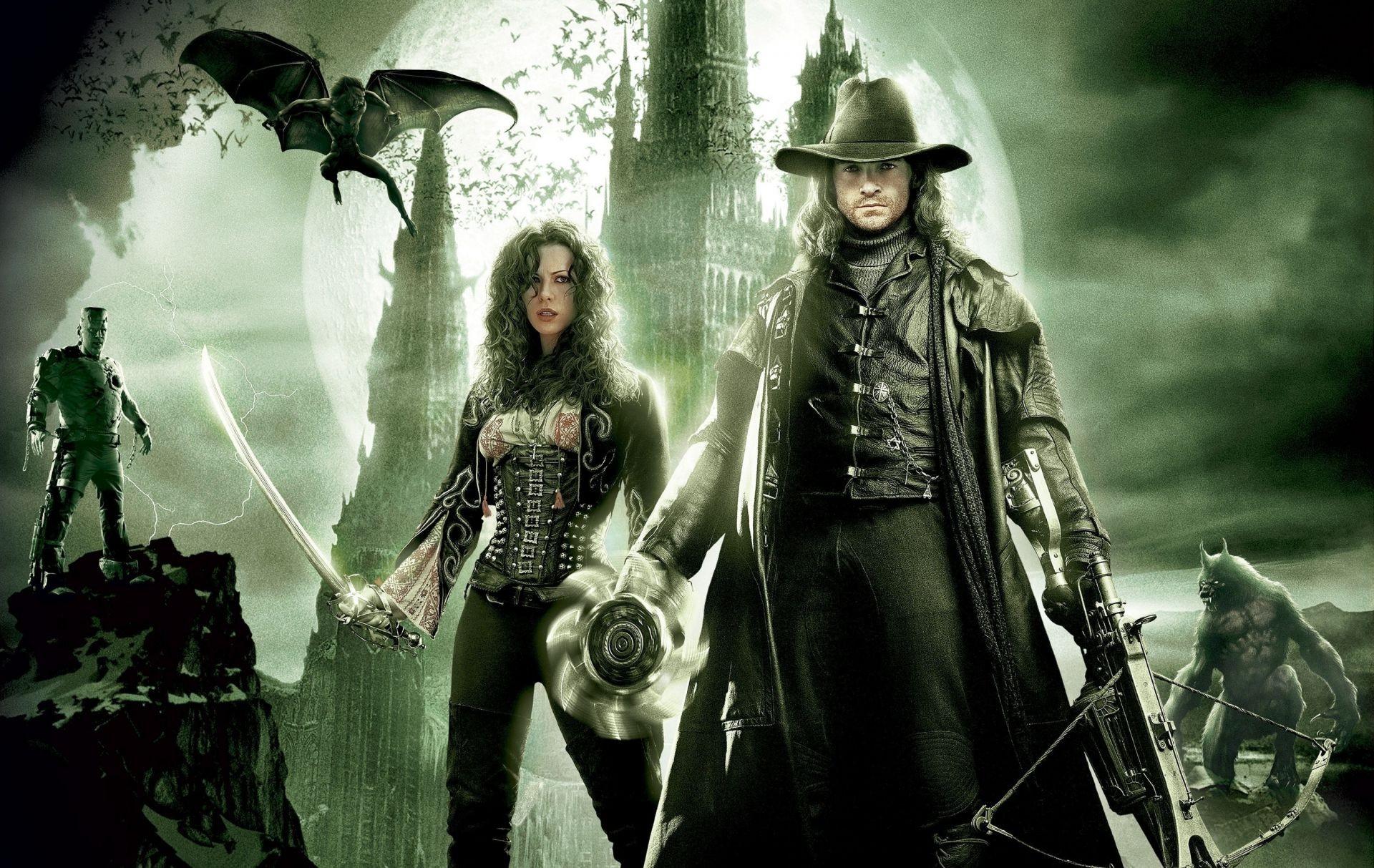 1920x1213 About Vampires And Werewolves Adult War Weapon Woman HD Wallpaper