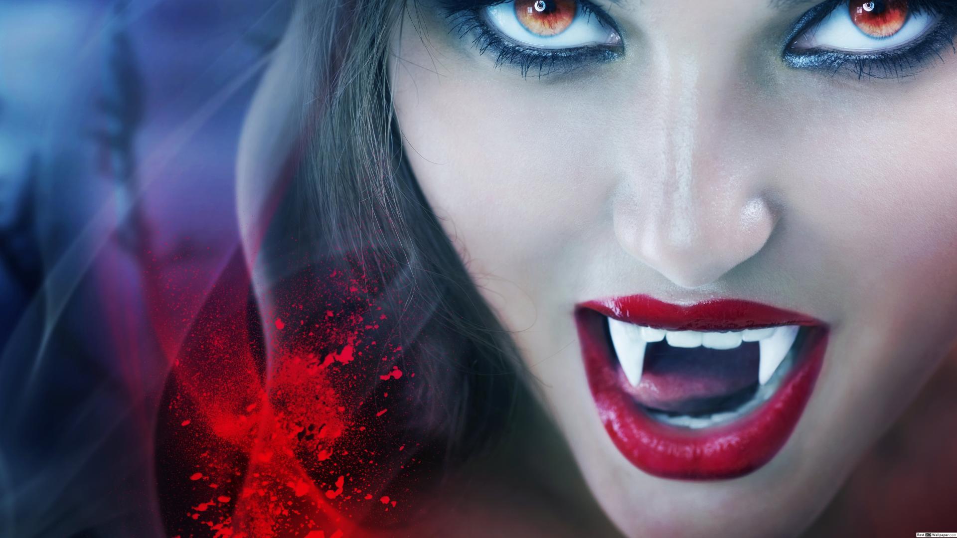 1920x1080 Vampire bite HD wallpaper download