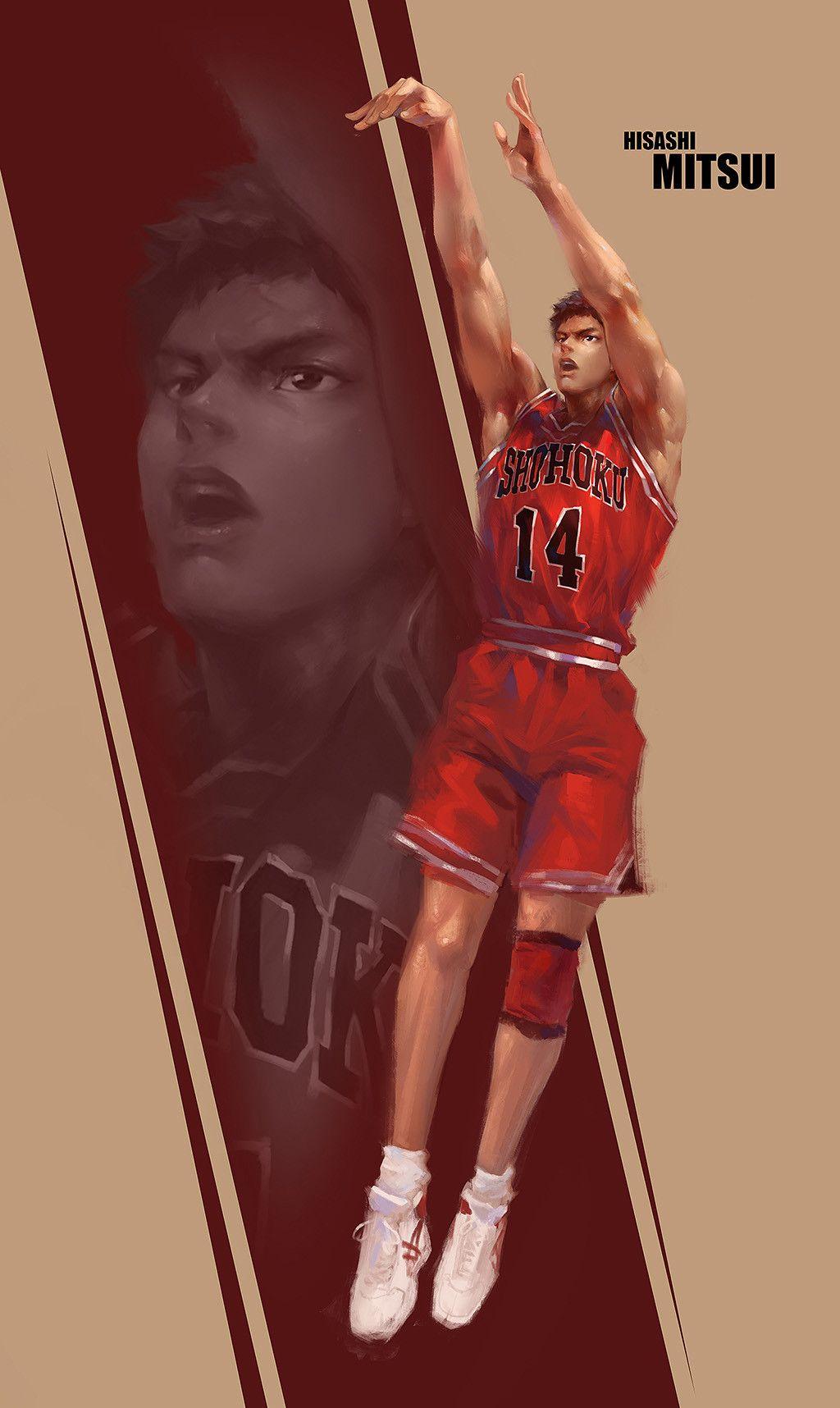 1024x1716 Slam Dunk, WENXU XU. Slam dunk manga, Slam dunk anime, Slam dunk