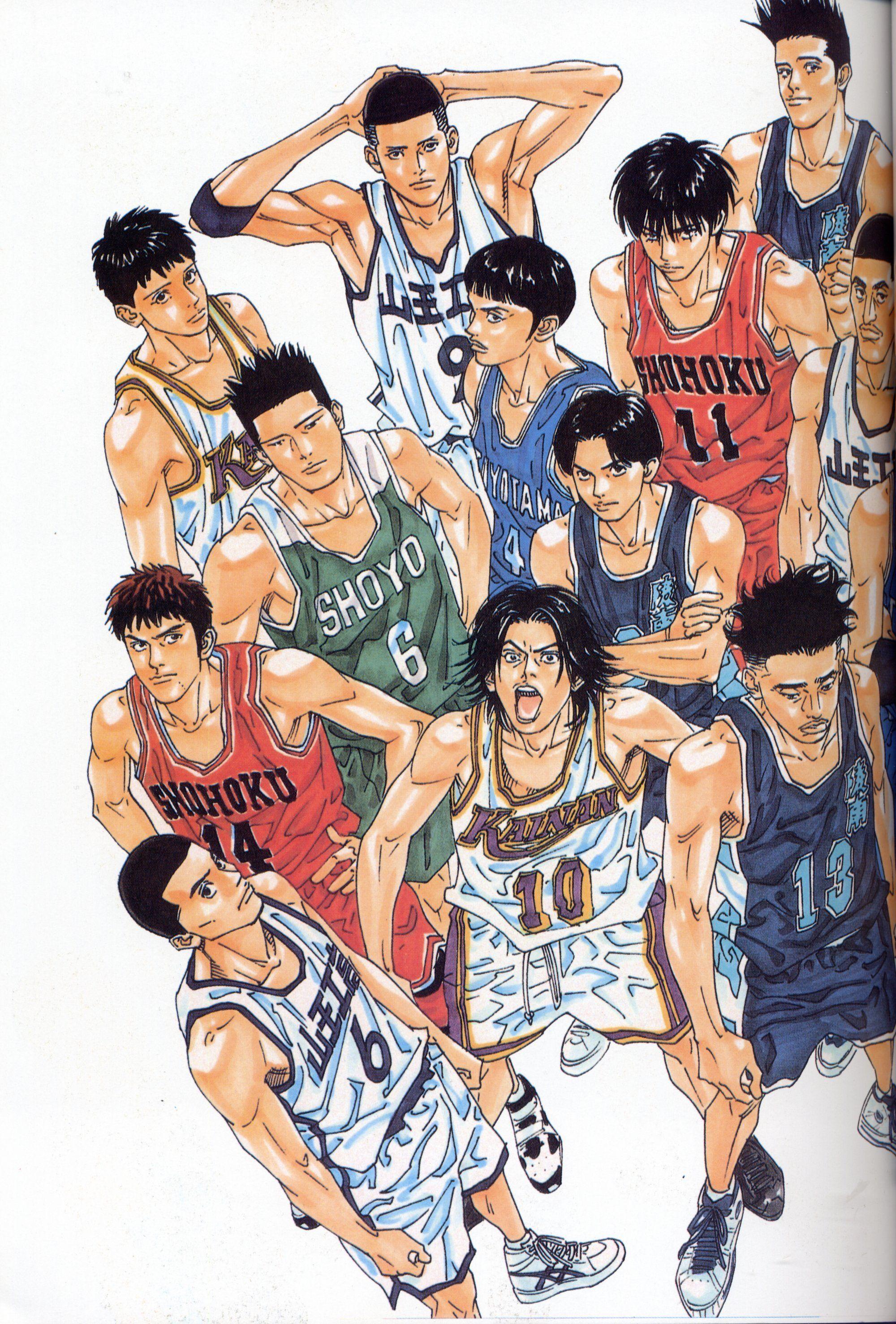 2000x2954 Slamdunk Artbook (19). Slam Dunk Manga, Slam Dunk Anime, Slam Dunk