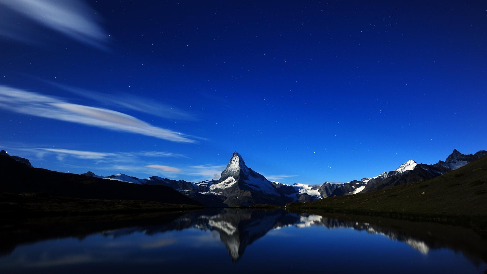1920x1080 Mountain Lake Scenery HD desktop wallpaper : Widescreen : High 1920x1080