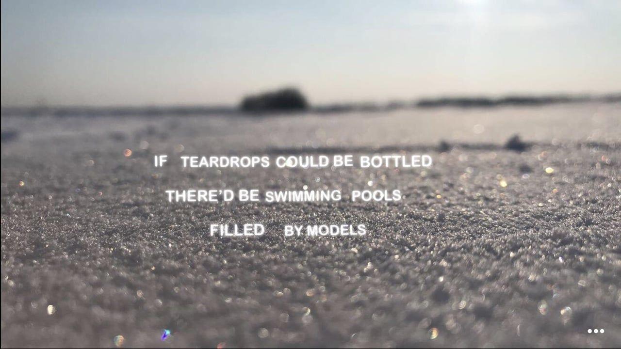 1280x720 Billie Eilish Lyrics Quotes Wallpaper