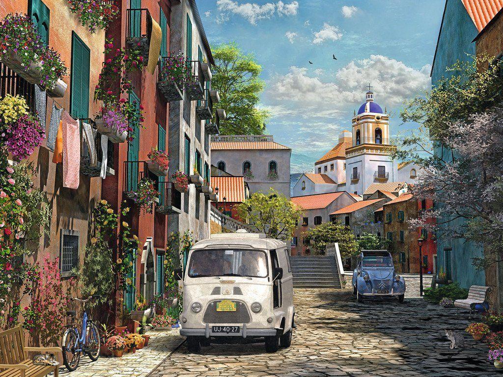 1024x768 Idyllic South of France 1500 Piece Jigsaw Puzzle