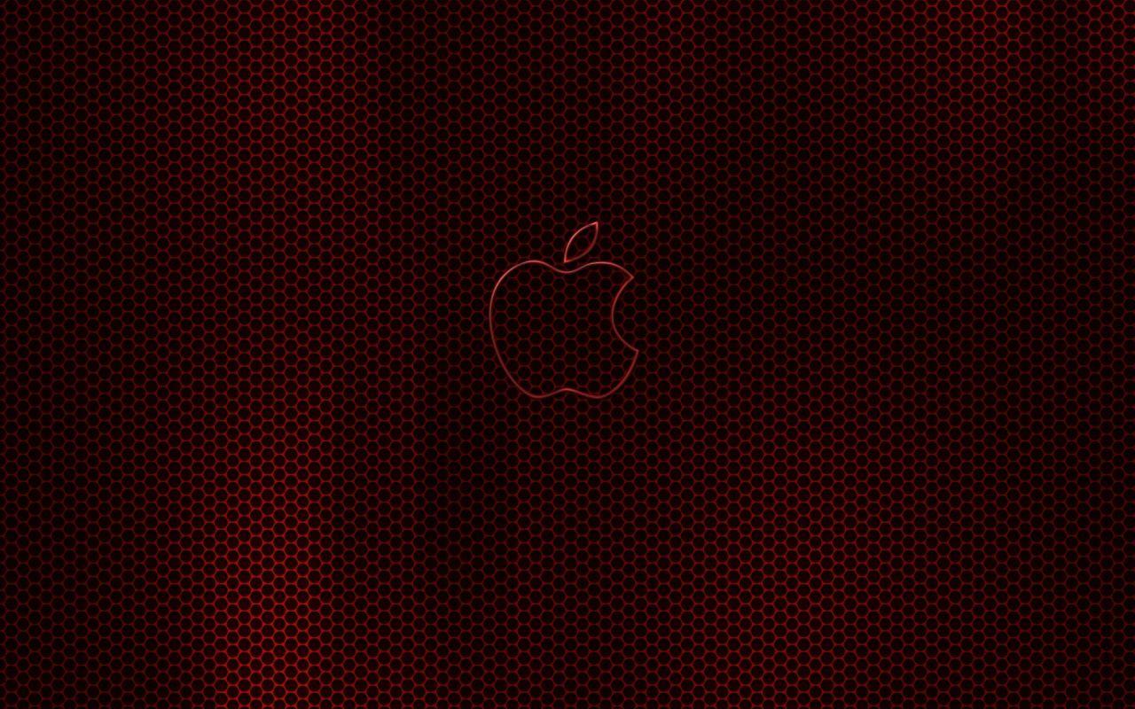 1280x800 Apple Dark Red Glow Wallpaper and Logos Wallpaper. All is Wall
