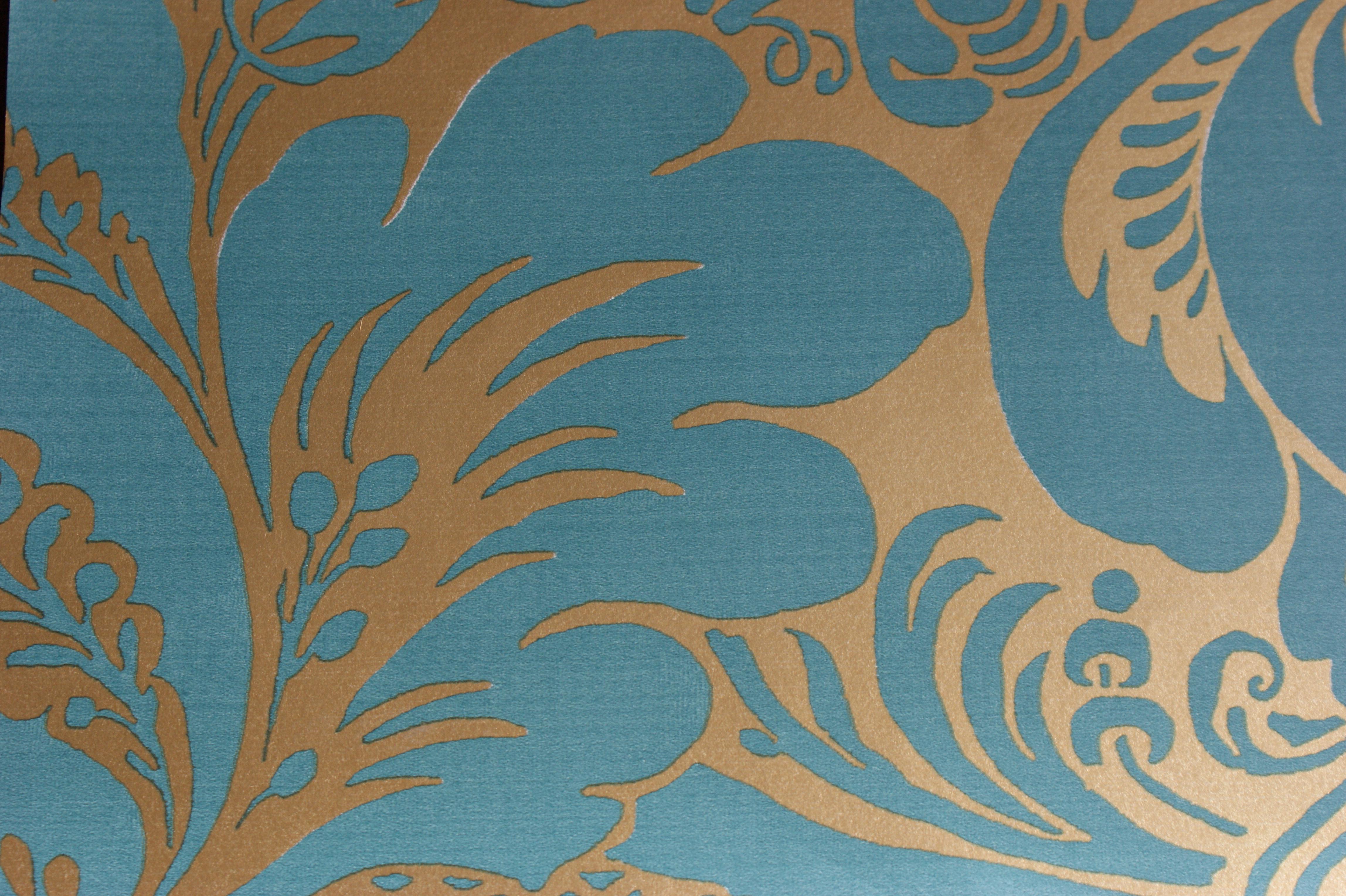 4592x3056 Aqua and Gold Wallpaper
