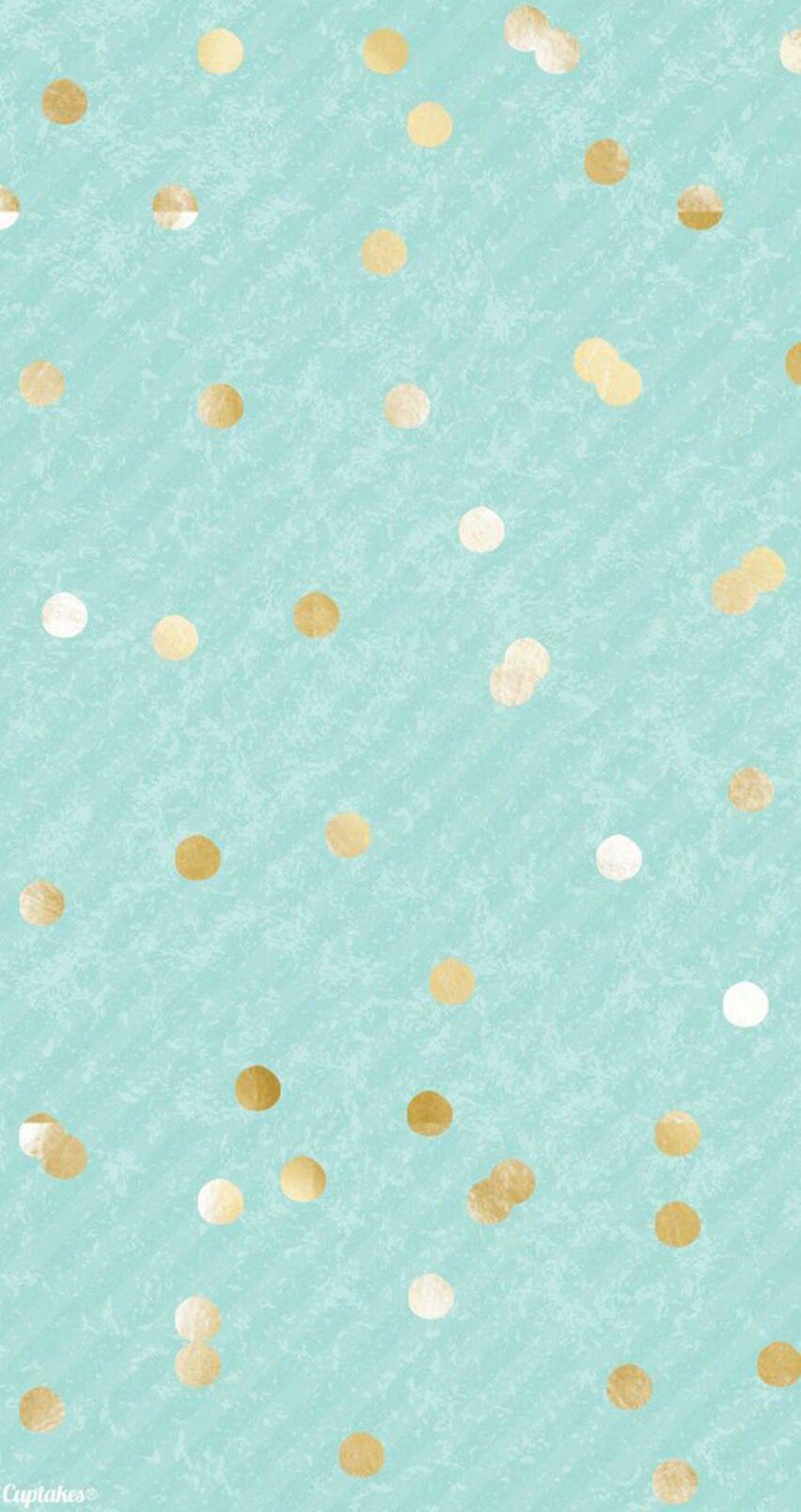 852x1608 Teal And Gold Wallpaper