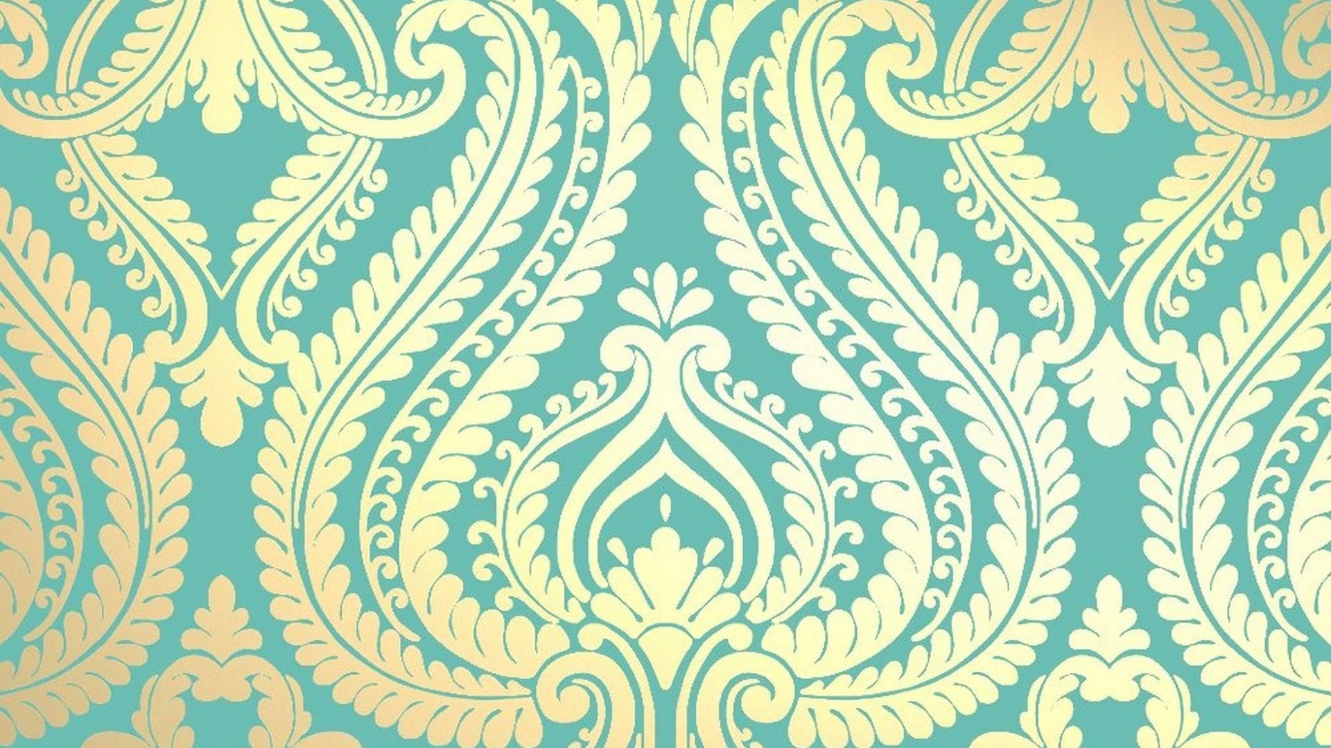 1920x1080 Cute Blue And Gold Wallpaper